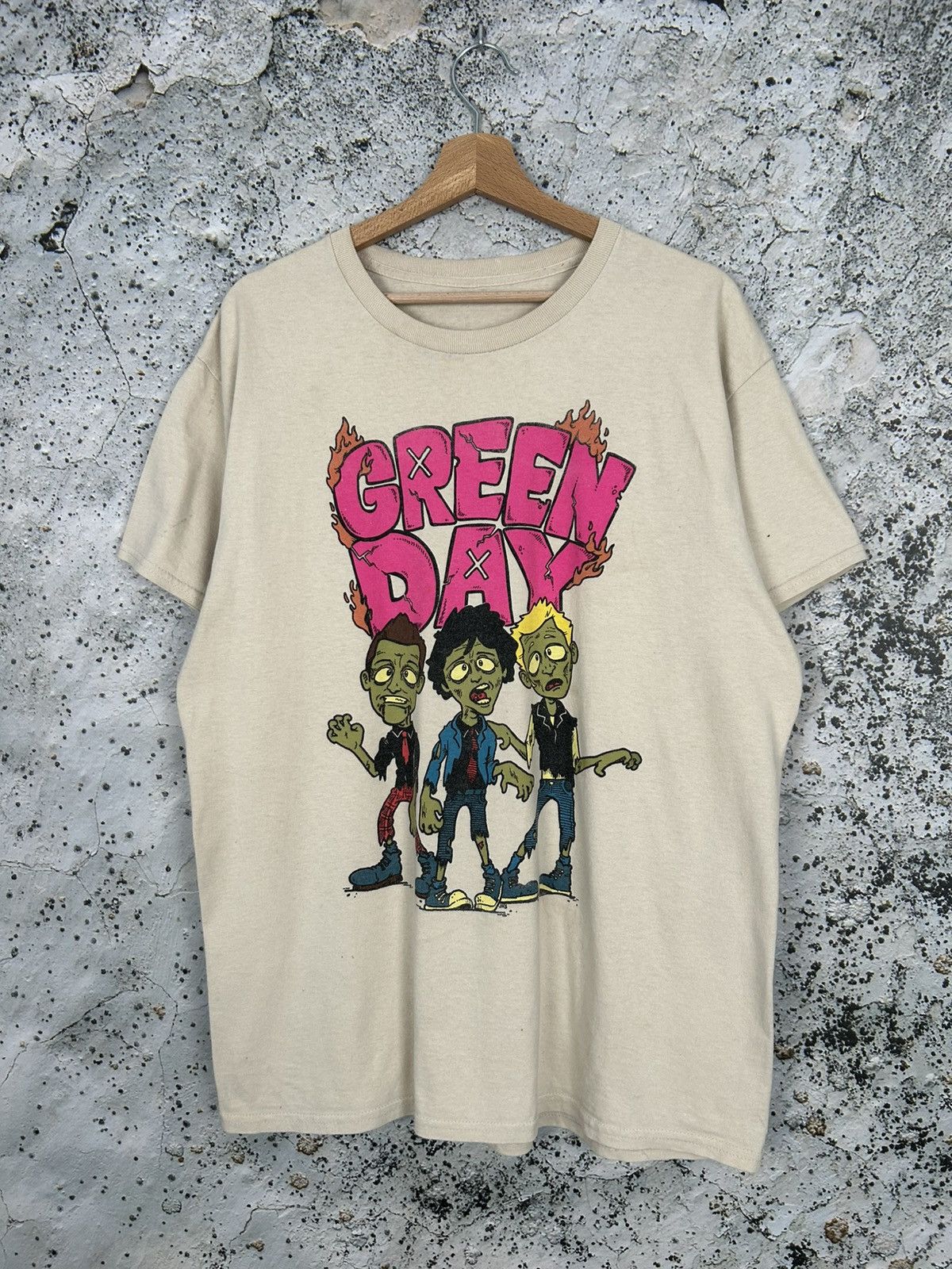 Band Tees Vintage Green Day Zombie Graphic Rock Band Tee Punk Grunge Hoodie, Sweatshirt | PodTeesHub.com