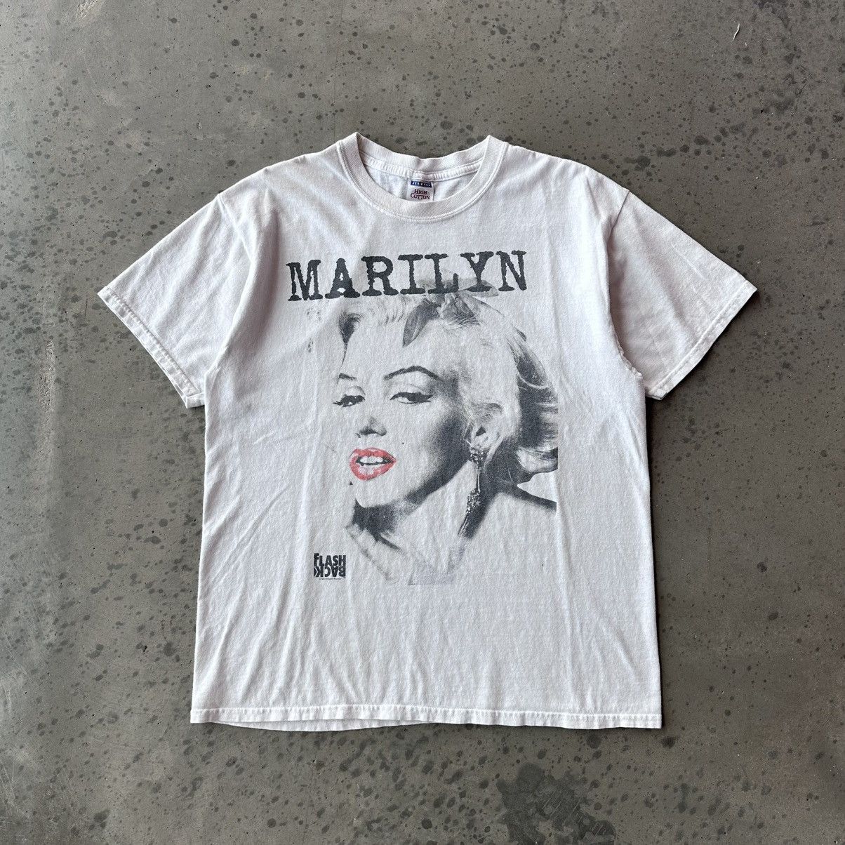 Vintage White Marilyn Monroe Graphic Tee Hoodie, Sweatshirt | PodTeesHub.com