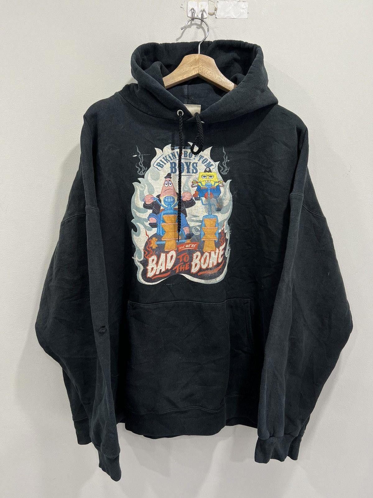 Vintage Y2k Spongebob Bikini Bottom Bad Bone Xxl T-Shirts, Hoodie, Sweatshirt