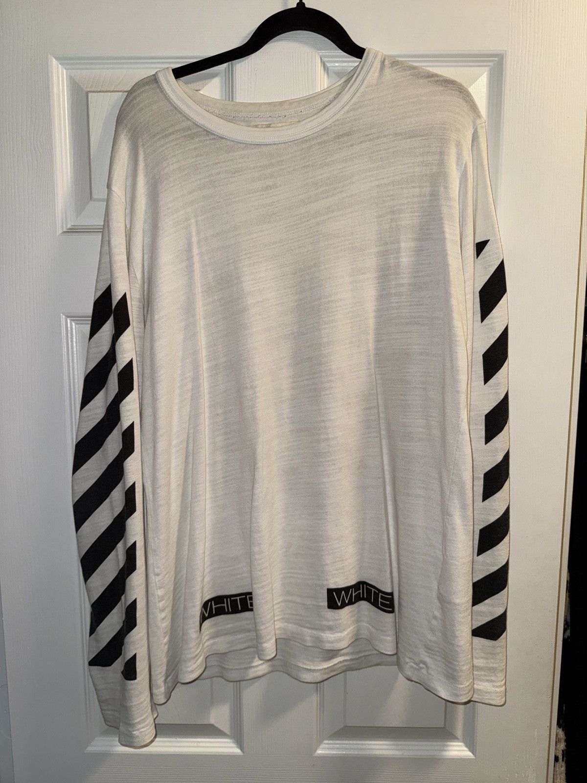 White Off White Long Blue Collab T-Shirts, Hoodie, Sweatshirt