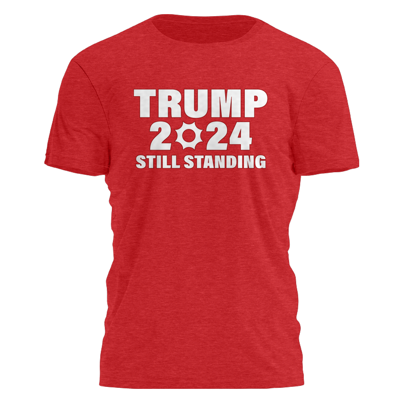 Trump 2024 - Still Standing Tee - 2751 Hoodie, Sweatshirt | PodTeesHub.com