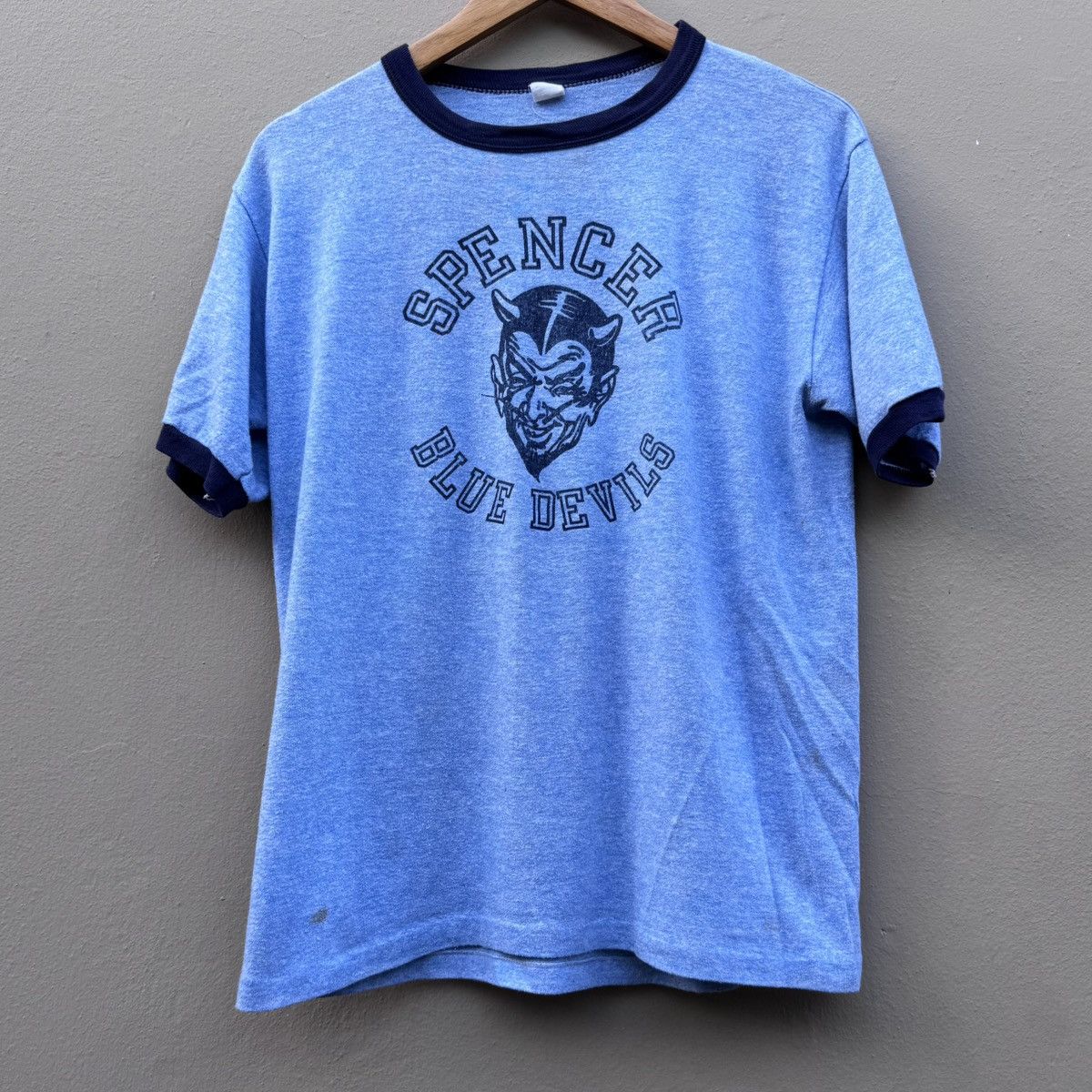 Vintage Spencer Blue Devils 70s 80s Tee Hoodie, Sweatshirt | PodTeesHub.com