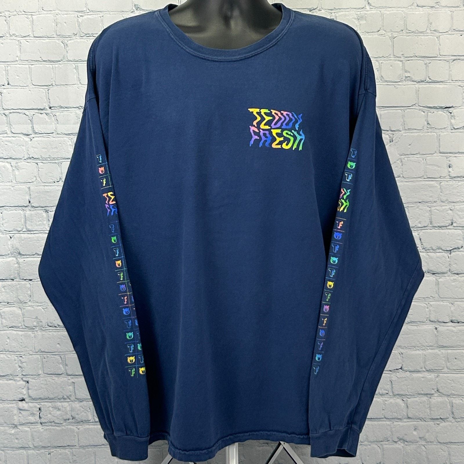Fresh Teddy Fresh Acid Trip T Shirt Streetwear Blue Xxxl 3xl Hoodie, Sweatshirt | PodTeesHub.com