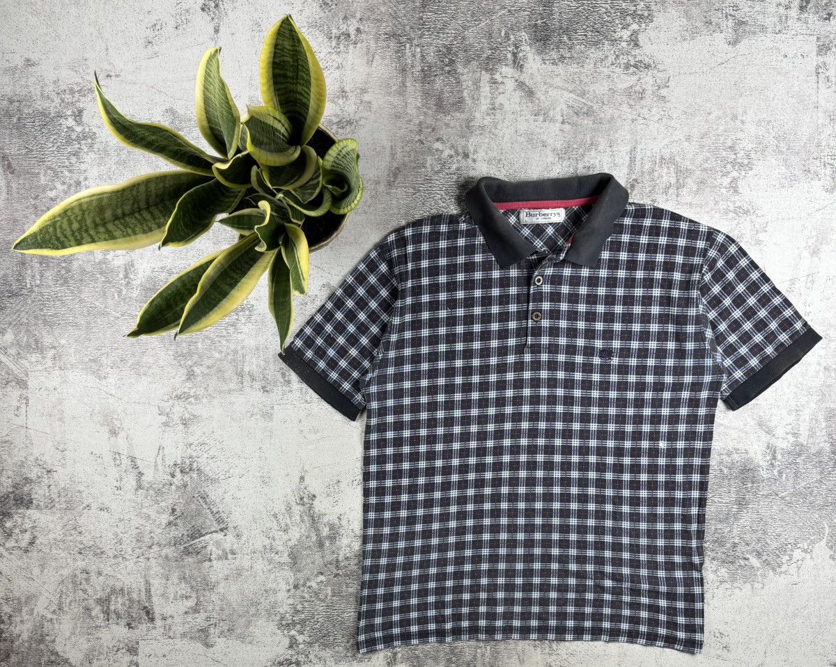 Burberry Burberrys London Men S Large Monogram Nova Checked Jersey Retro Polo T Shirt Tee Hoodie, Sweatshirt | PodTeesHub.com