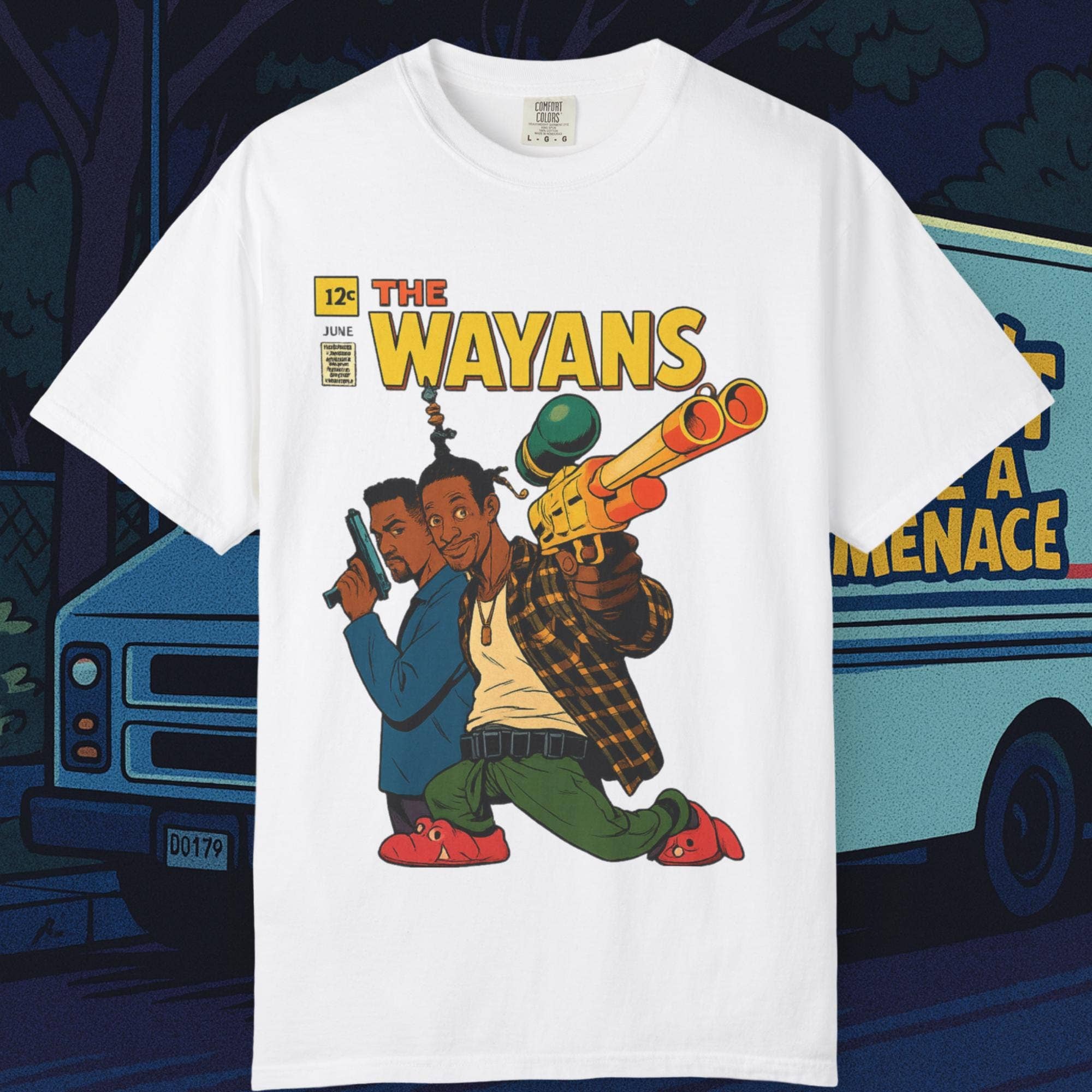 Wayans Retro Comic Book Style Funny 90S Parody Tee Hoodie, Sweatshirt | PodTeesHub.com