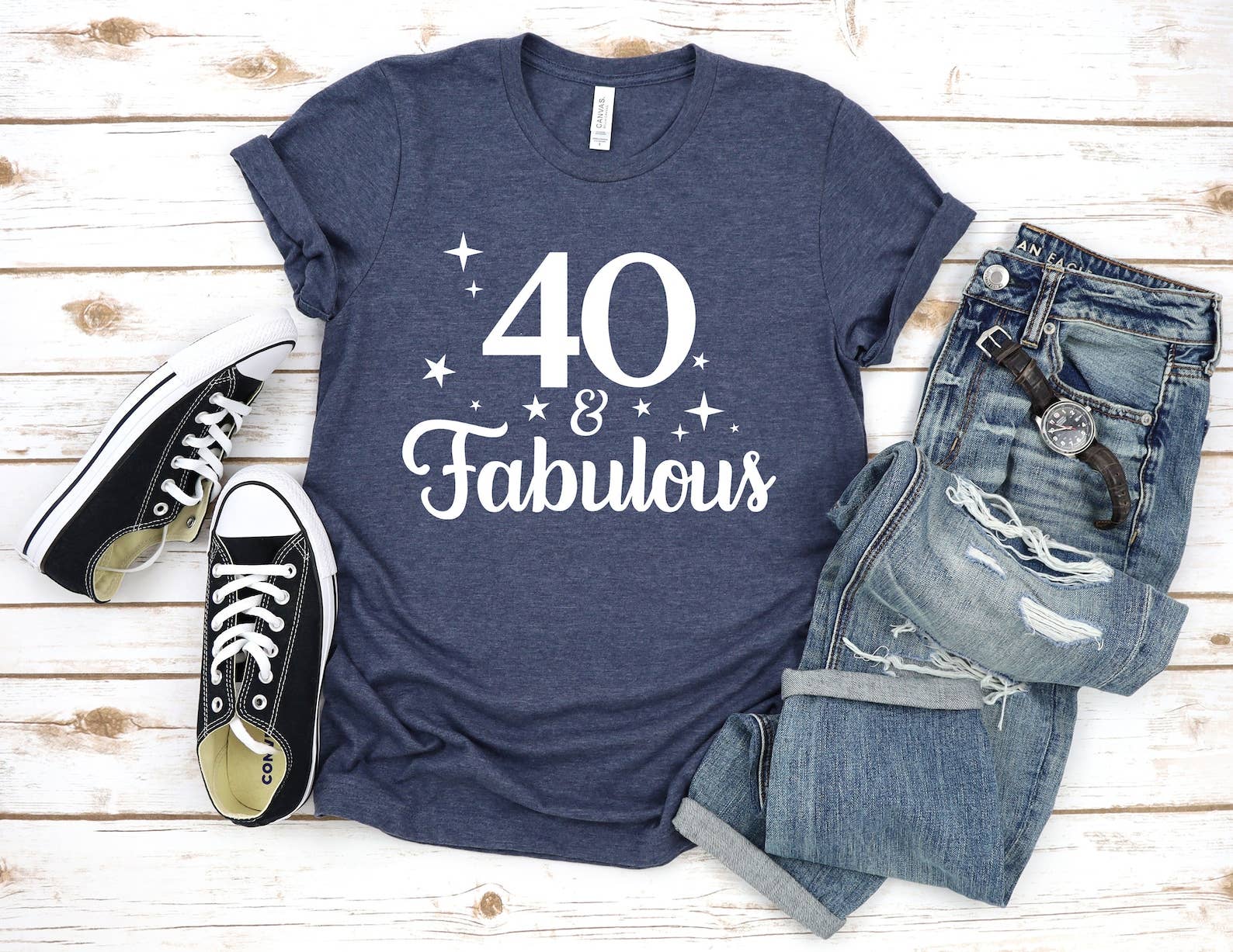 40 & Fabulous T-Shirt Hoodie, Sweatshirt | PodTeesHub.com