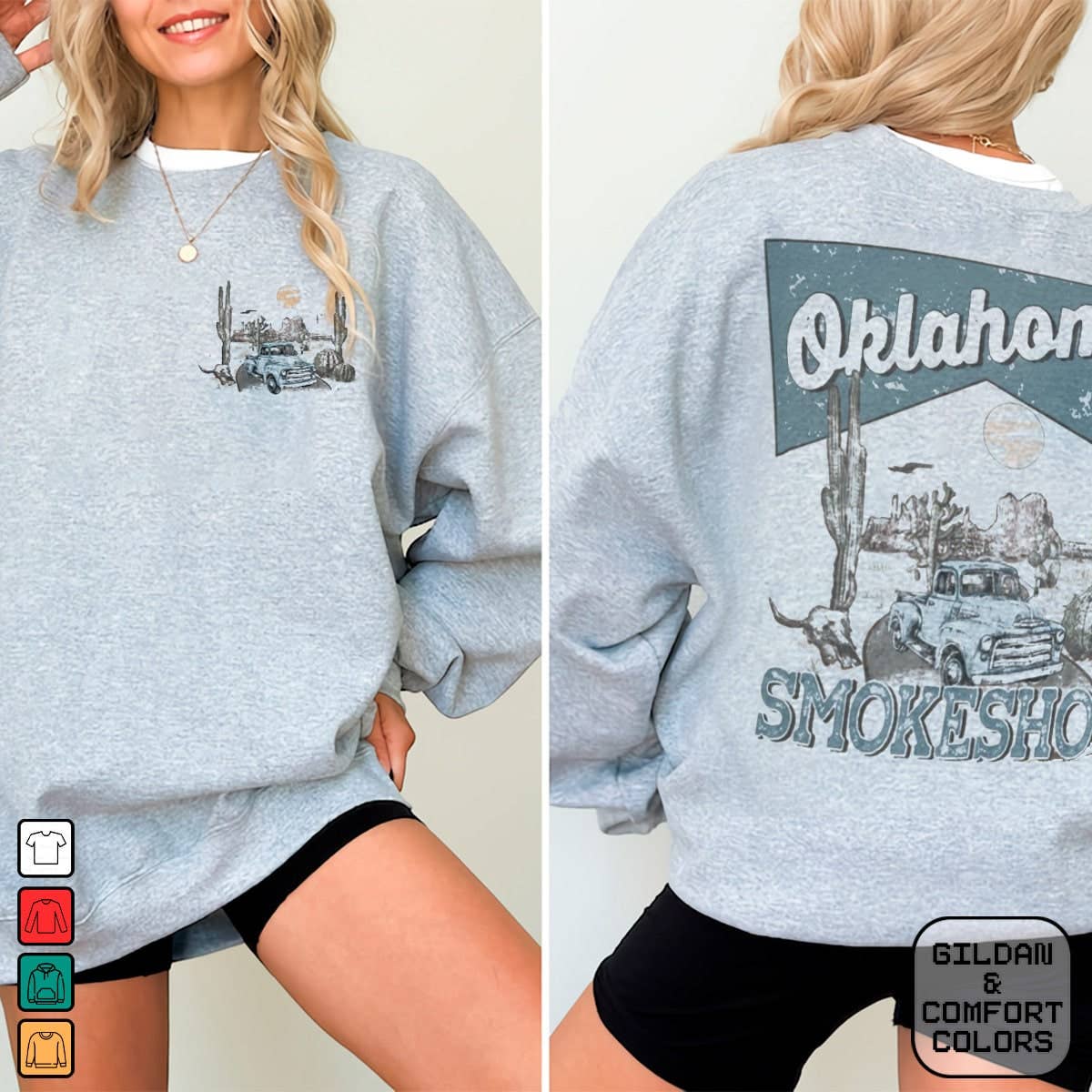 Oklahoma Jokeshow Vintage Graphic Sweatshirt T-Shirts, Hoodie | PodTeesHub.com