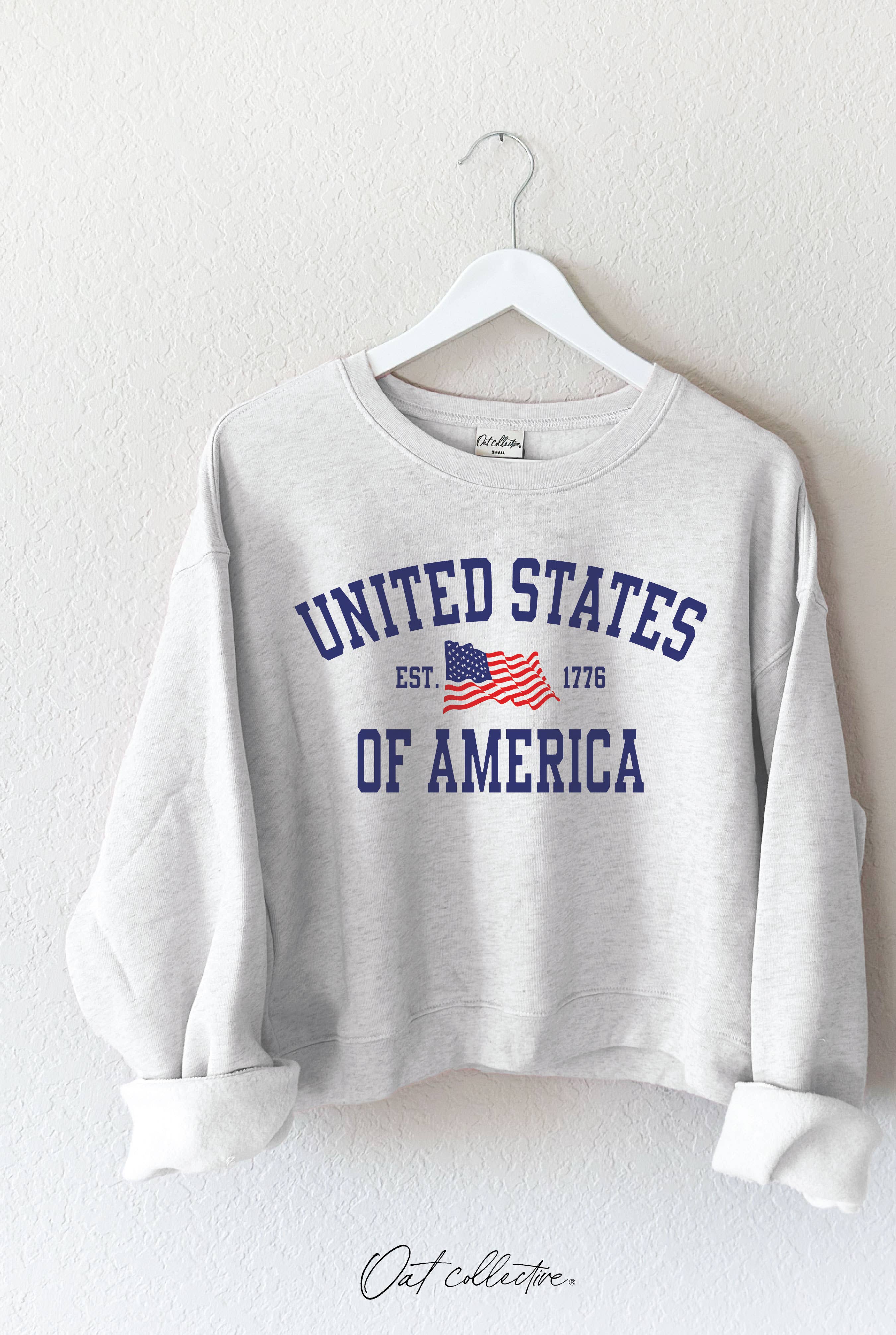 United States of America Mid Graphic Sweatshirt T-Shirts, Hoodie | PodTeesHub.com