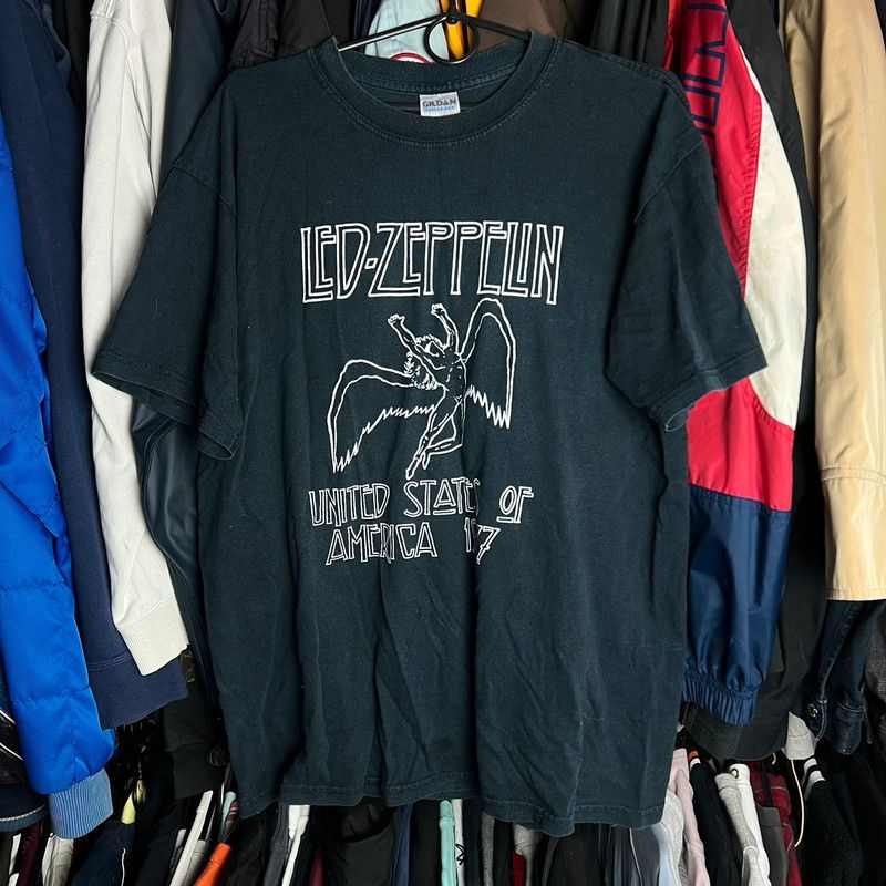 Zeppelin Tshirt Led Zeppelin United States Of America 1977 M Vintage Hoodie, Sweatshirt | PodTeesHub.com