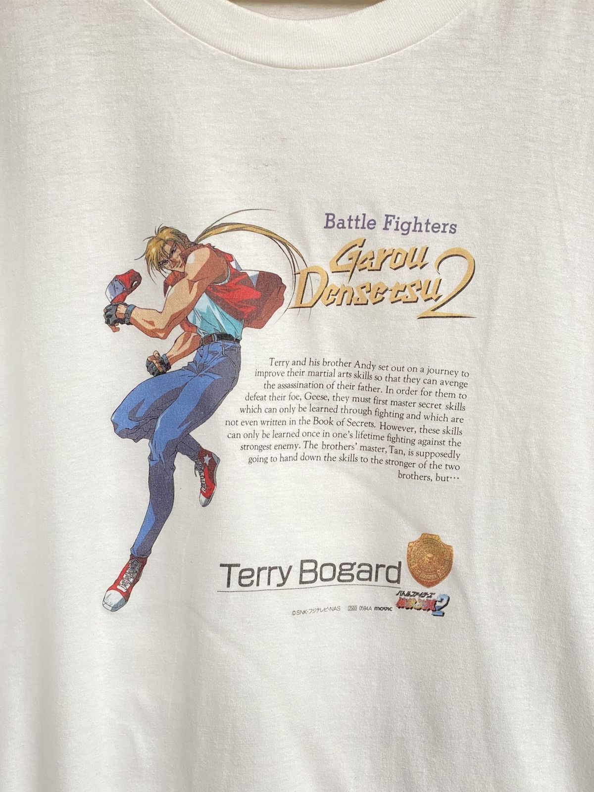 Japanese Brand X Vintage Vintage King Of Fighters Terry Bogard Anime Akira T-Shirts, Hoodie, Sweatshirt | PodTeesHub.com
