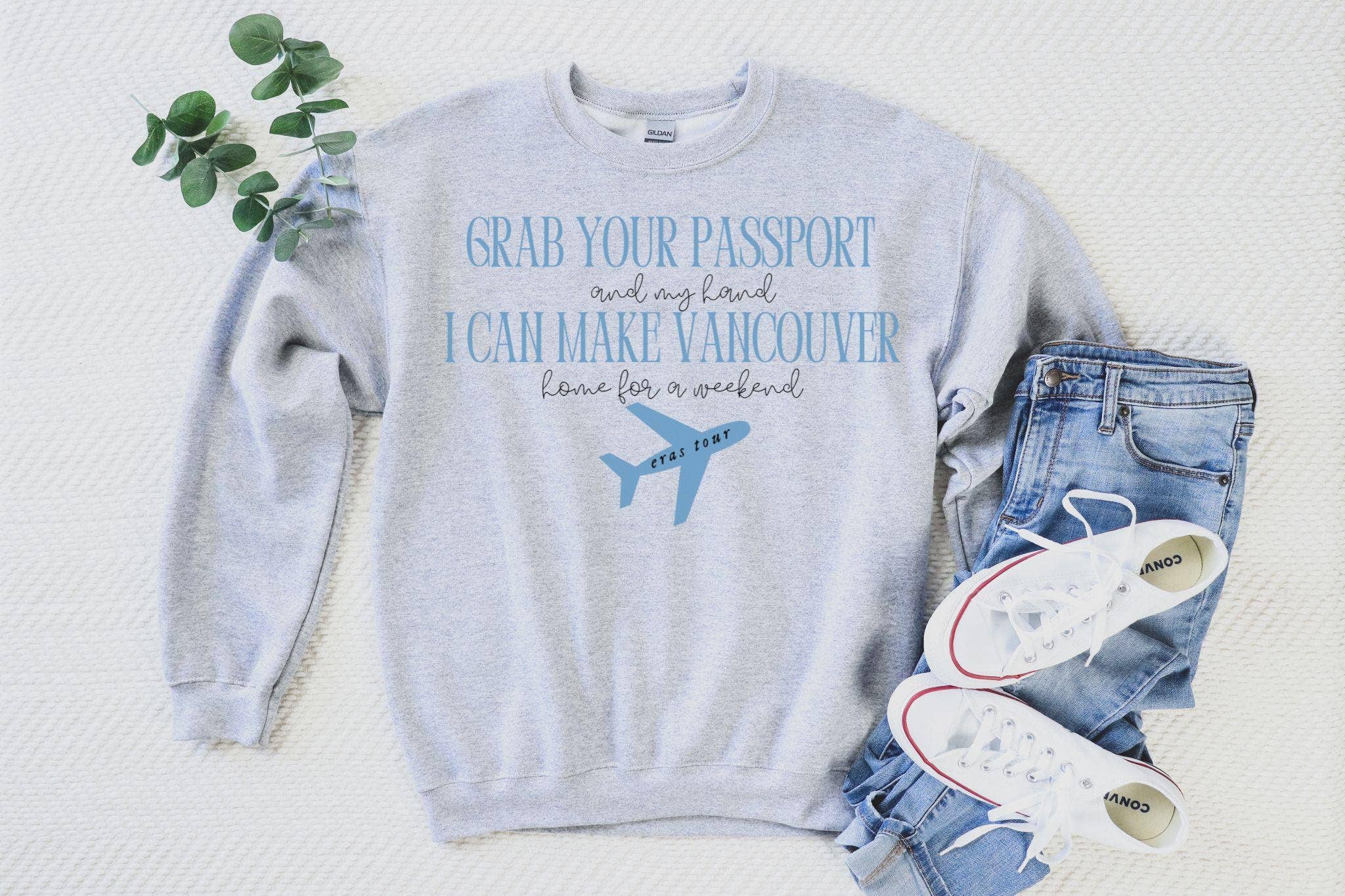 Custom Eras Tour Shirt - Toronto & Vancouver Travel Top Hoodie, Sweatshirt | PodTeesHub.com