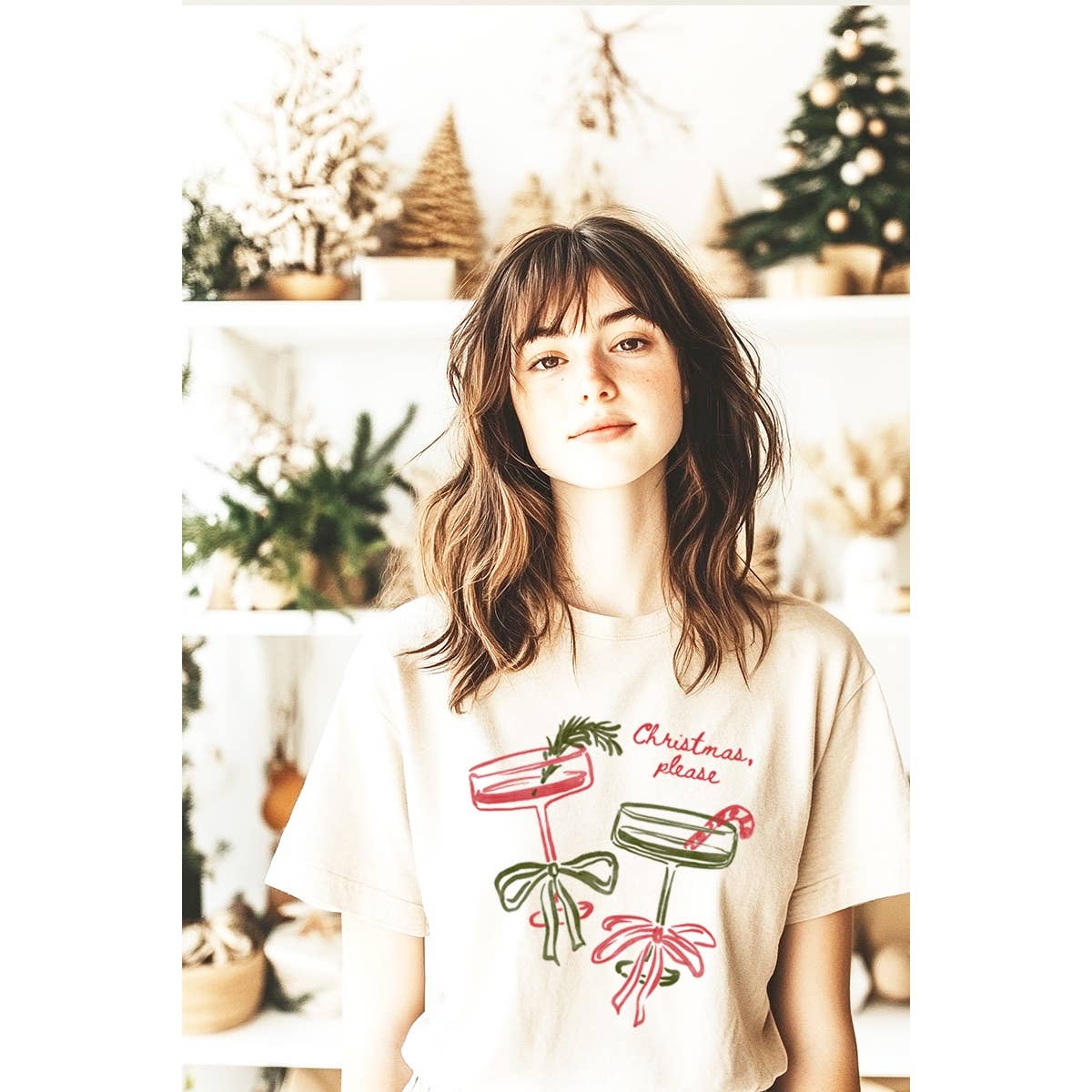 Christmas Please  Vintage  Graphic Tee Hoodie, Sweatshirt | PodTeesHub.com