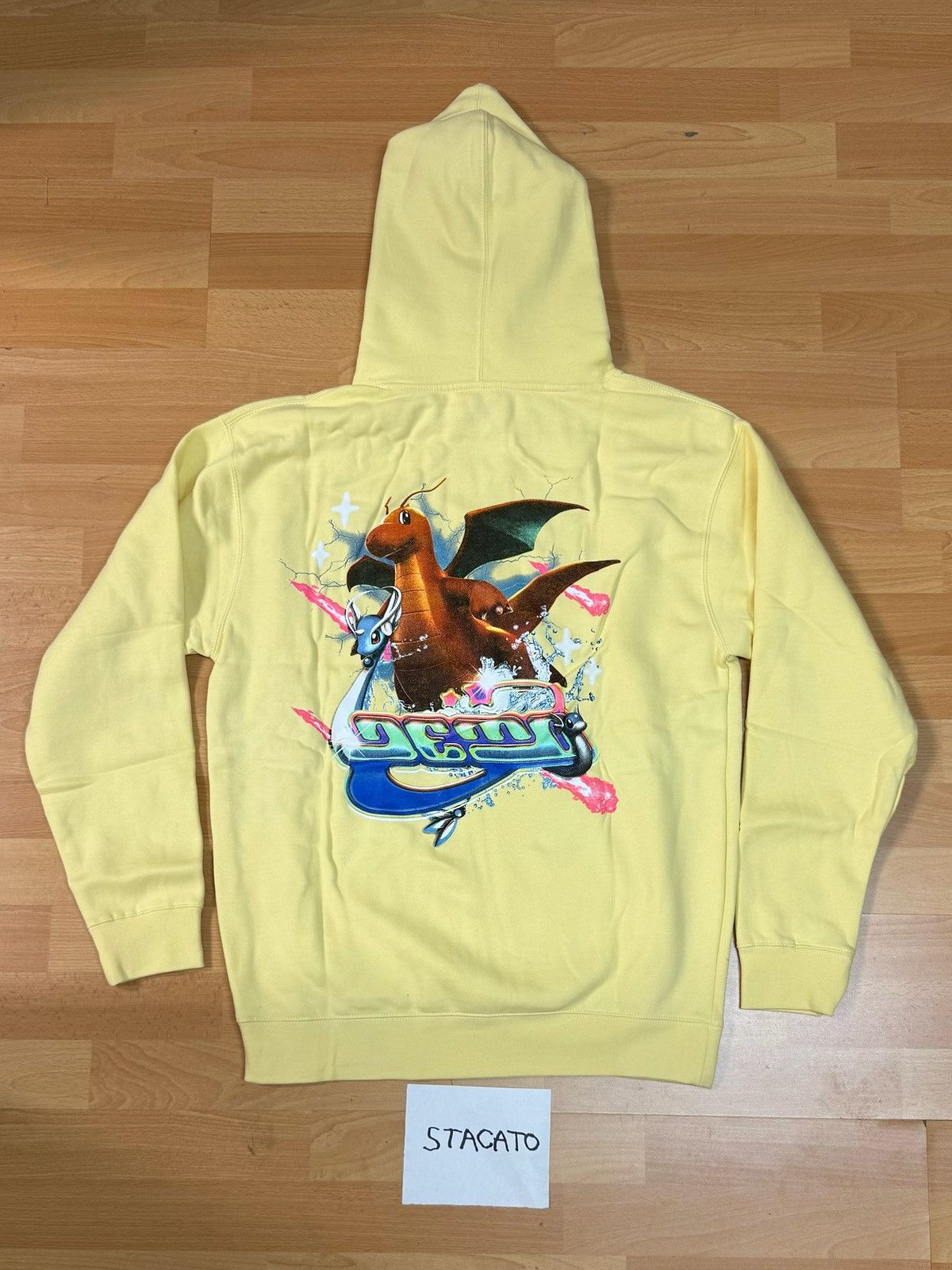 Vintage Demo World Hoodie Yellow Medium T-Shirts, Sweatshirt | PodTeesHub.com