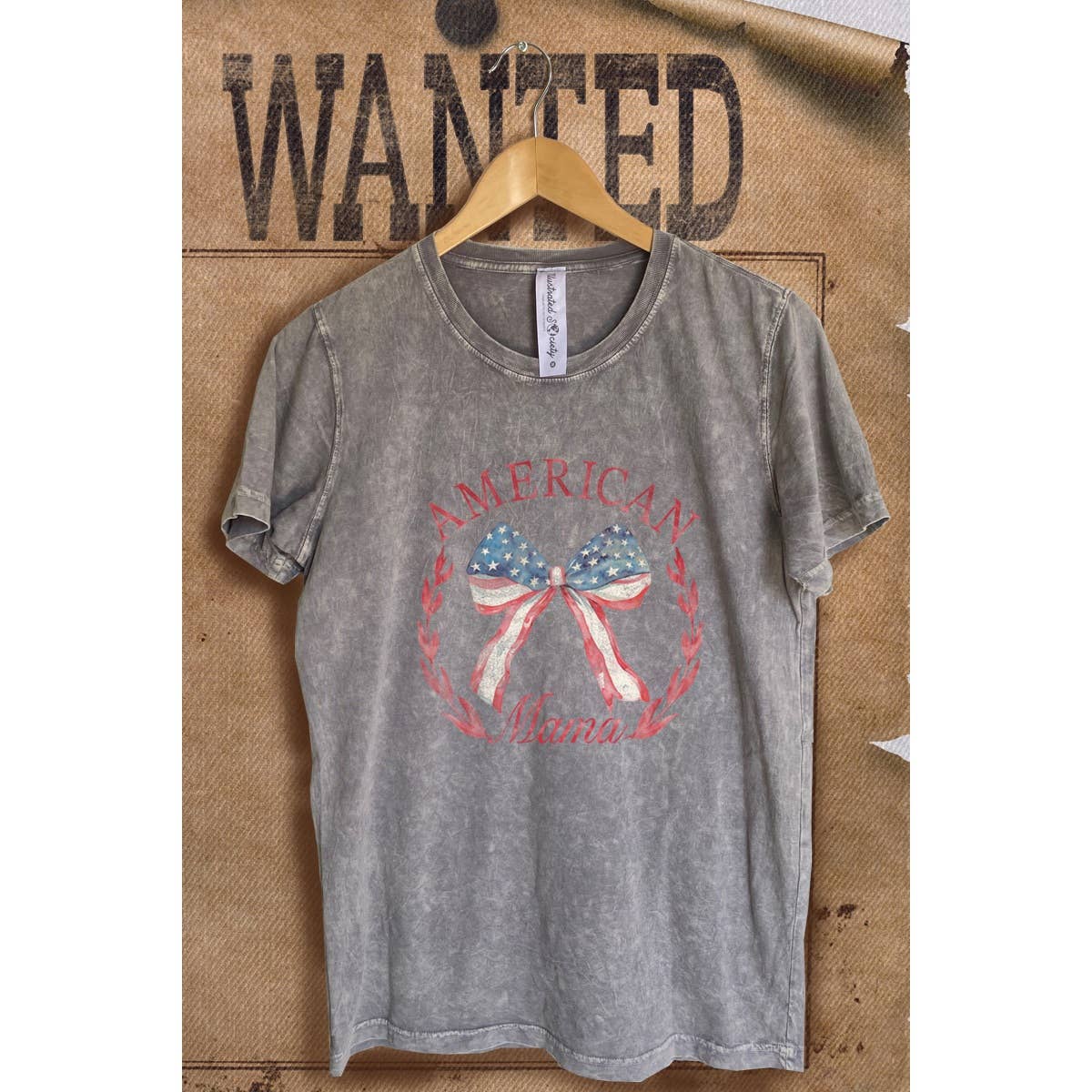 American Mama Vintage  Mineral Wash  Graphic  Tee Hoodie, Sweatshirt | PodTeesHub.com