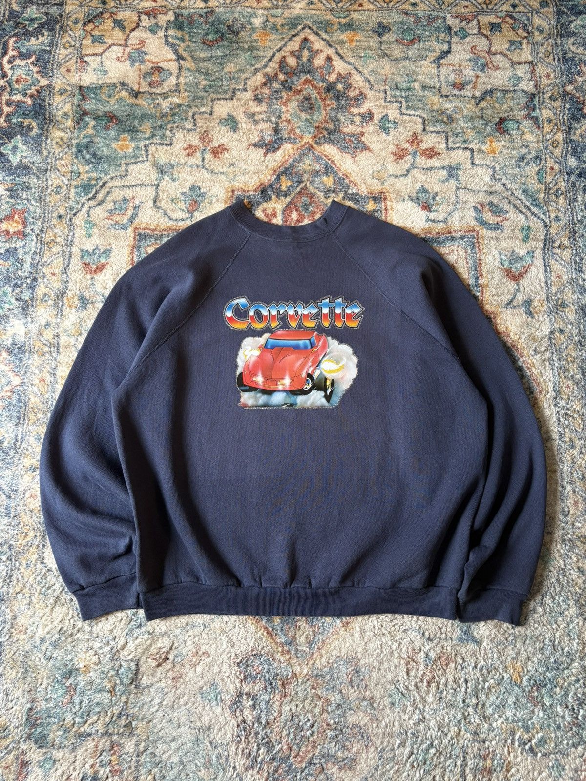 Vintage Corvette Car Crewneck Size Xl T-Shirts, Hoodie, Sweatshirt | PodTeesHub.com