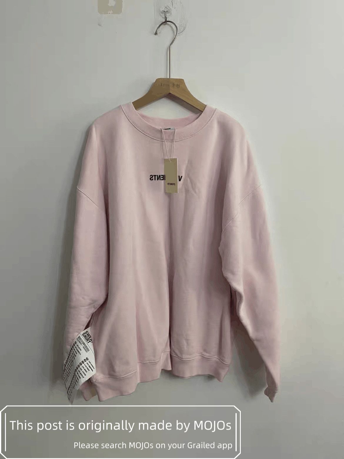 Vetements Huge Tag Logo Sweatshirt T-Shirts, Hoodie | PodTeesHub.com