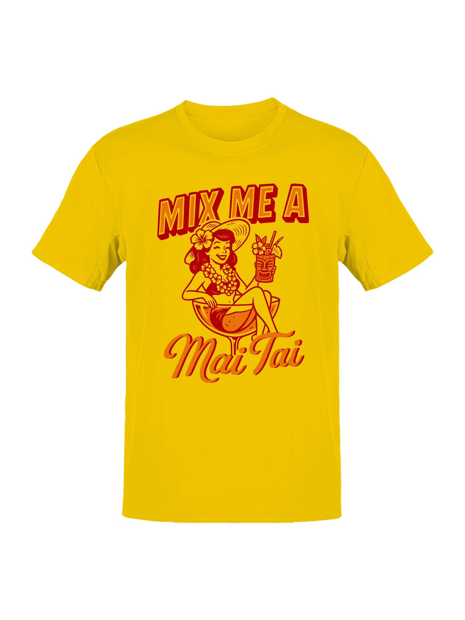 Vintage Mai Tai Cocktail Pin-Up Art Men's T-Shirt Hoodie, Sweatshirt | PodTeesHub.com