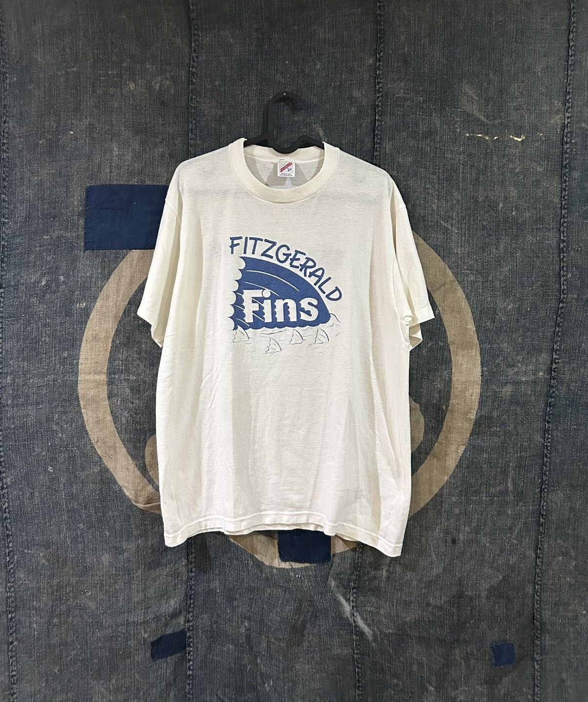 Vintage Jerzees Fitzgerald Fins Swim State Team Vintage Graphic Tee Hoodie, Sweatshirt | PodTeesHub.com