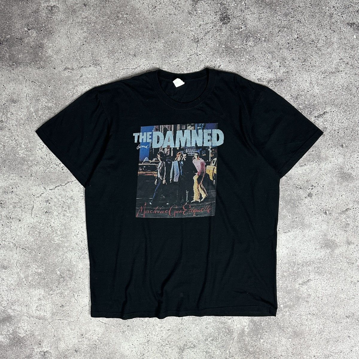 Band Tees Vintage 00s The Damned Machine Gun Etiquette Rock Tee Og Y2k Hoodie, Sweatshirt | PodTeesHub.com