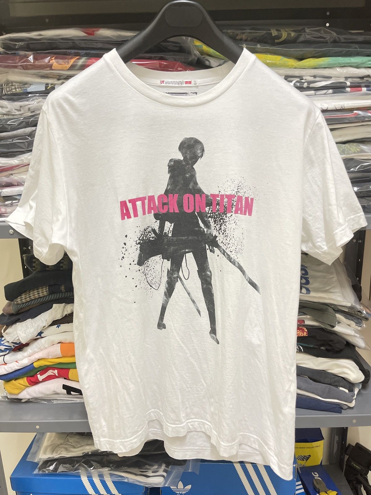 Japanese Brand X Uniqlo Attack On The Titans Vintage Akira Evangelion Anime T-Shirts, Hoodie, Sweatshirt | PodTeesHub.com