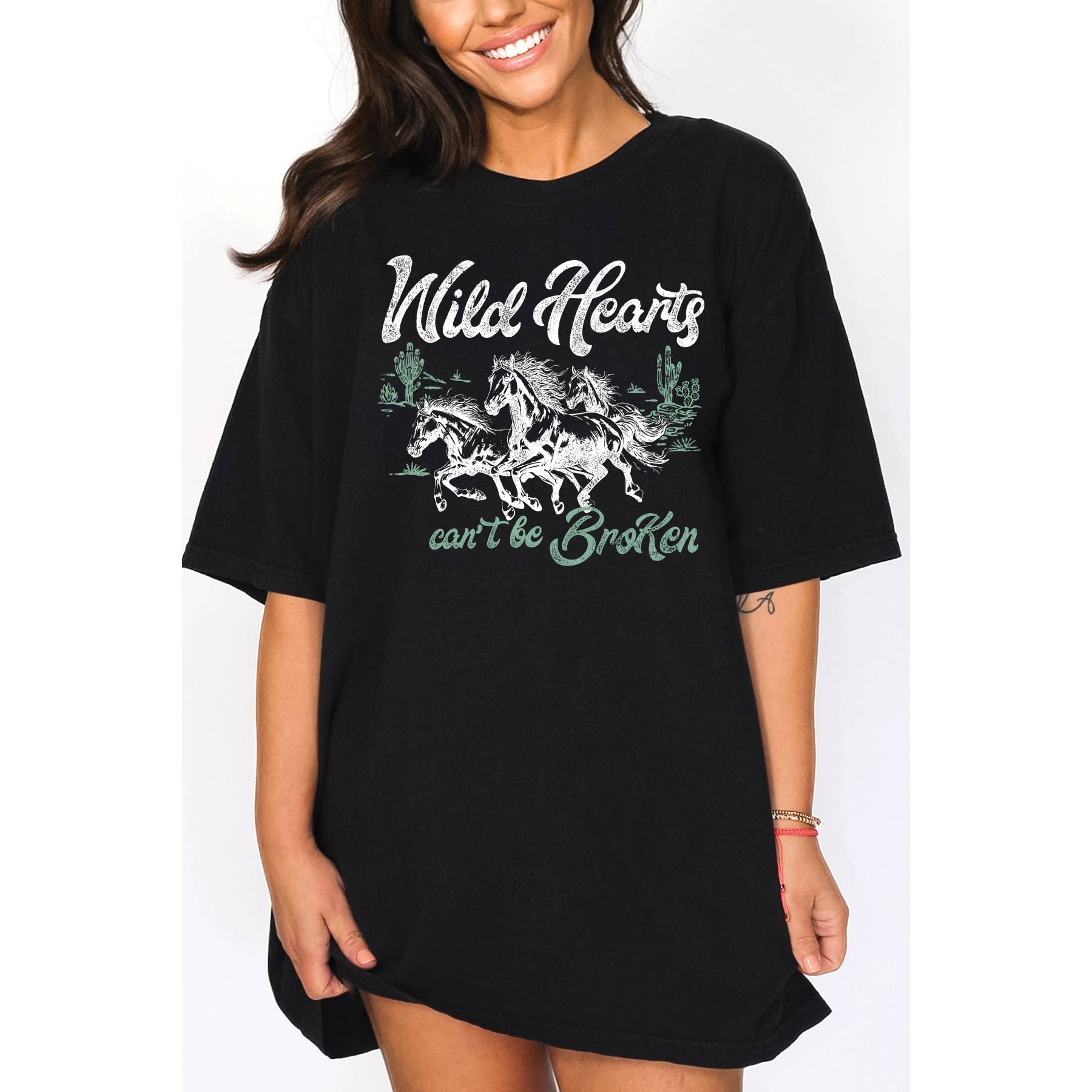 Wild Hearts Cant Be Broken Oversized Unisex Tee Hoodie, Sweatshirt | PodTeesHub.com