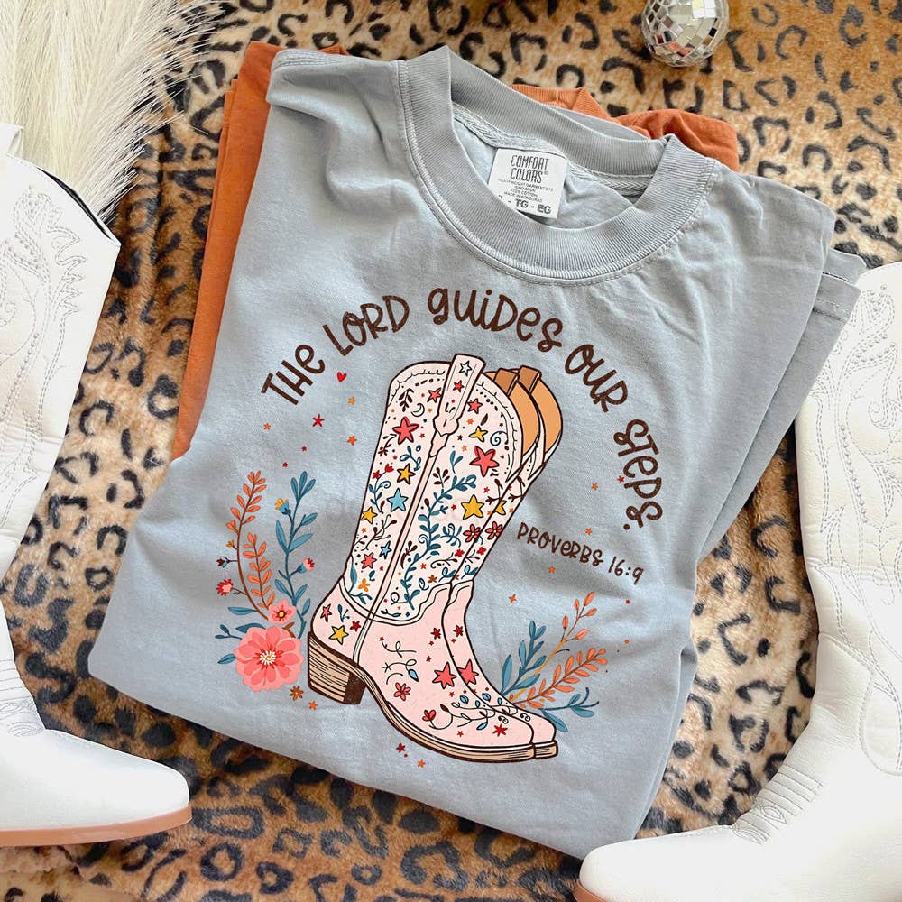 The Lord Guides Our Steps Tee Hoodie, Sweatshirt | PodTeesHub.com
