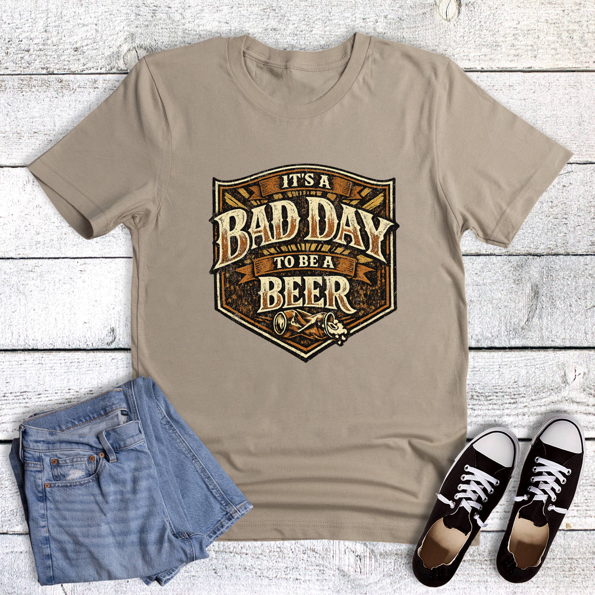 Funny It's A Bad Day To Be A Beer Graphic Tee Hoodie, Sweatshirt | PodTeesHub.com