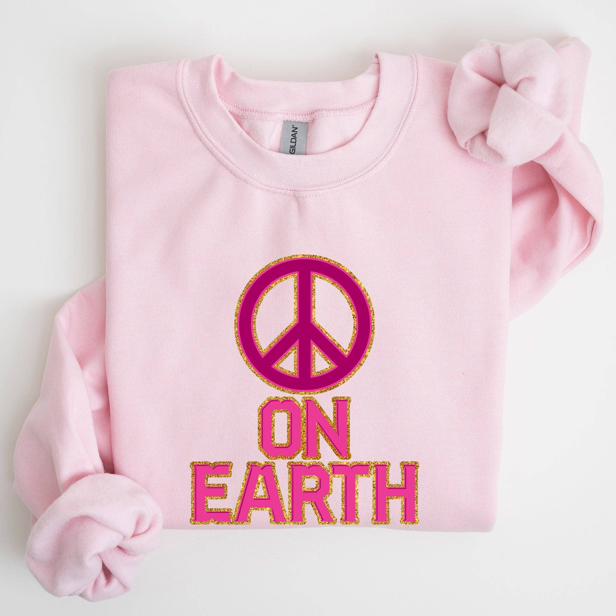 Peace On Earth, Christmas, Positivity, Snow Xmas Sweatshirt T-Shirts, Hoodie | PodTeesHub.com