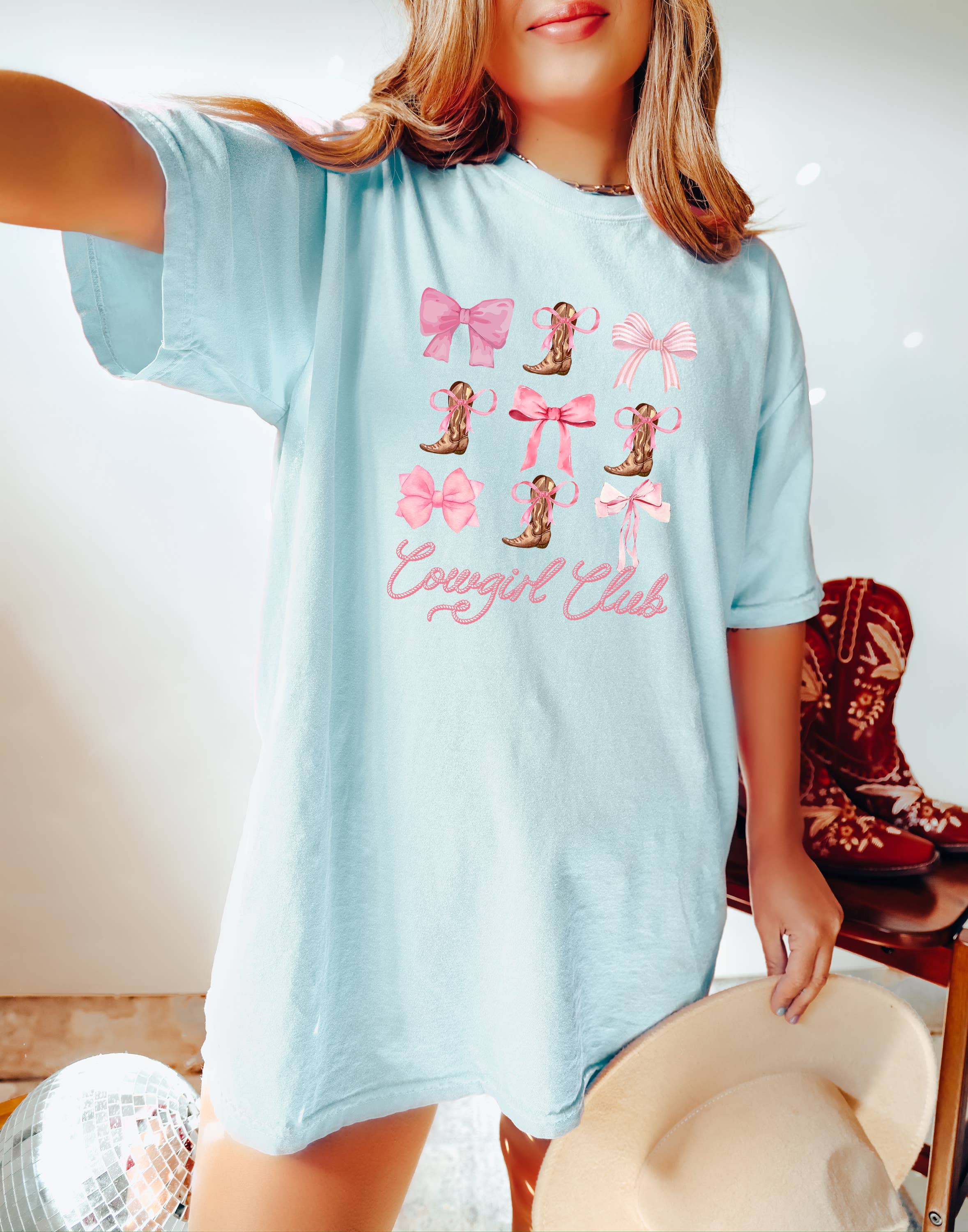 Cowgirl Club, Western, Graphic Tee, Women's Apparel Hoodie, Sweatshirt | PodTeesHub.com