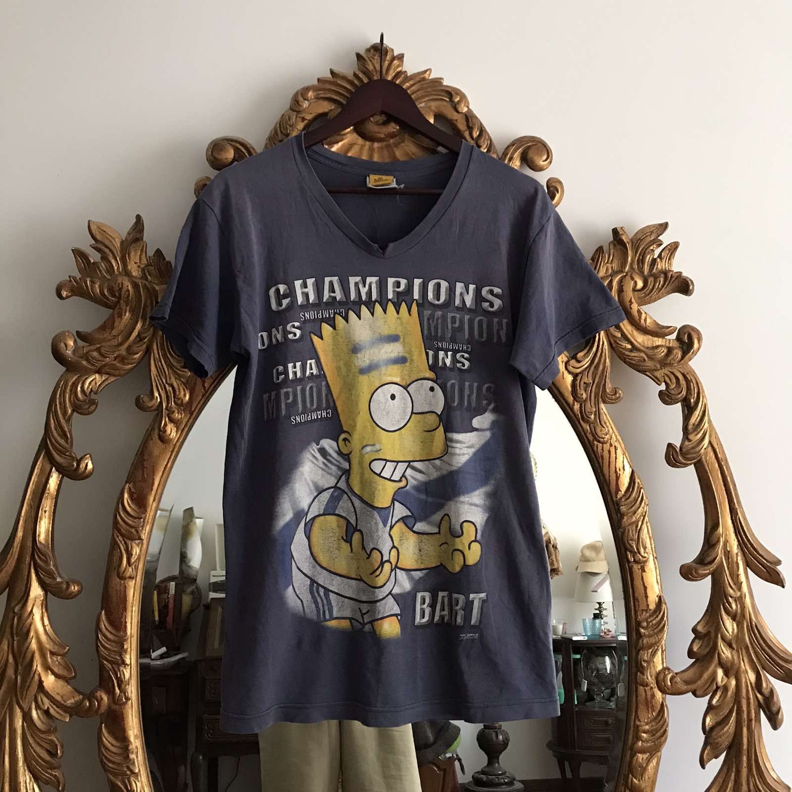 Vintage The Simpsons Argentina Champ 2000s Vintage Bart Tee Hoodie, Sweatshirt | PodTeesHub.com