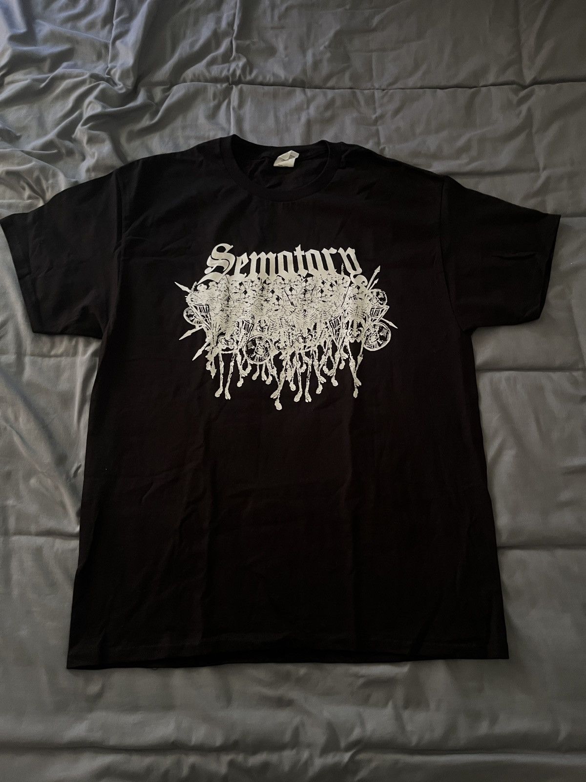 Mound Haunted Mound Sematary Skellingtons Tee Metal Font Hoodie, Sweatshirt | PodTeesHub.com