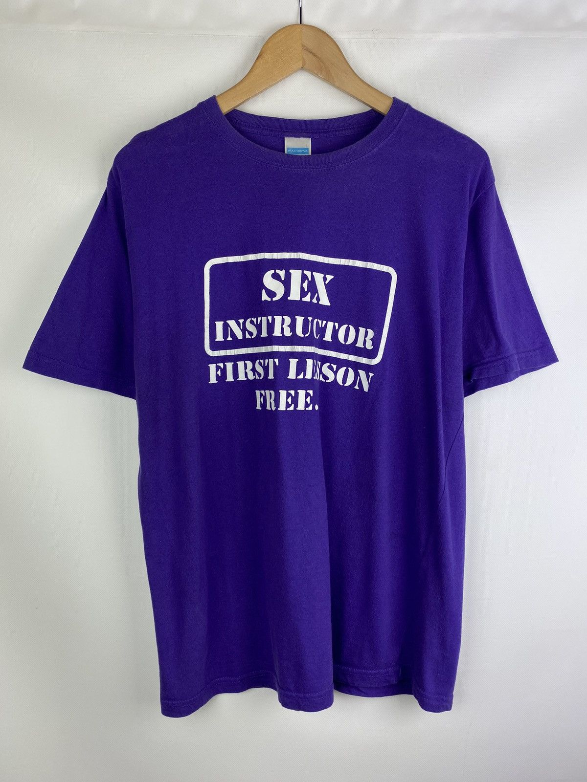 Vintage Sex Instructor First Lesson Free Vintage Men S Humor T Shirt Hoodie, Sweatshirt | PodTeesHub.com