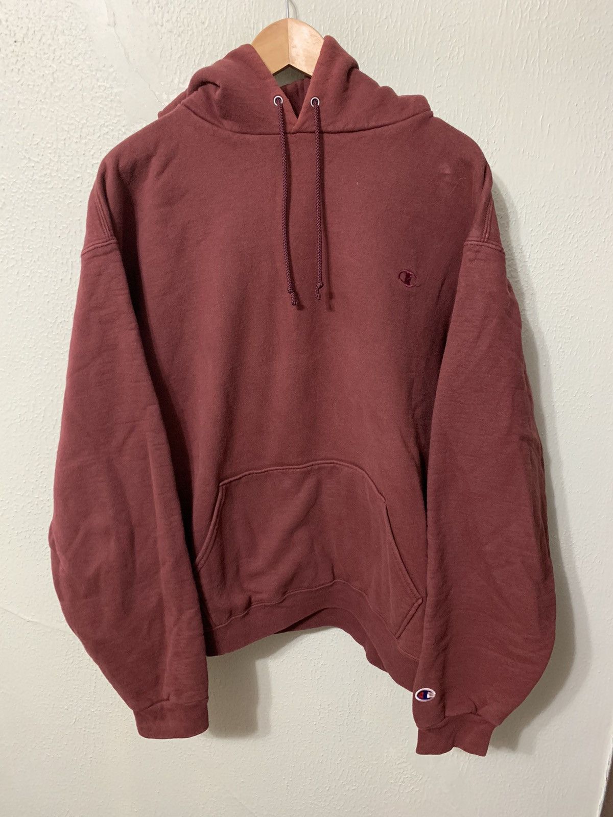 Vintage Crewneck Champion Burgundy Tonal C Logo Hoodir T-Shirts, Hoodie, Sweatshirt | PodTeesHub.com