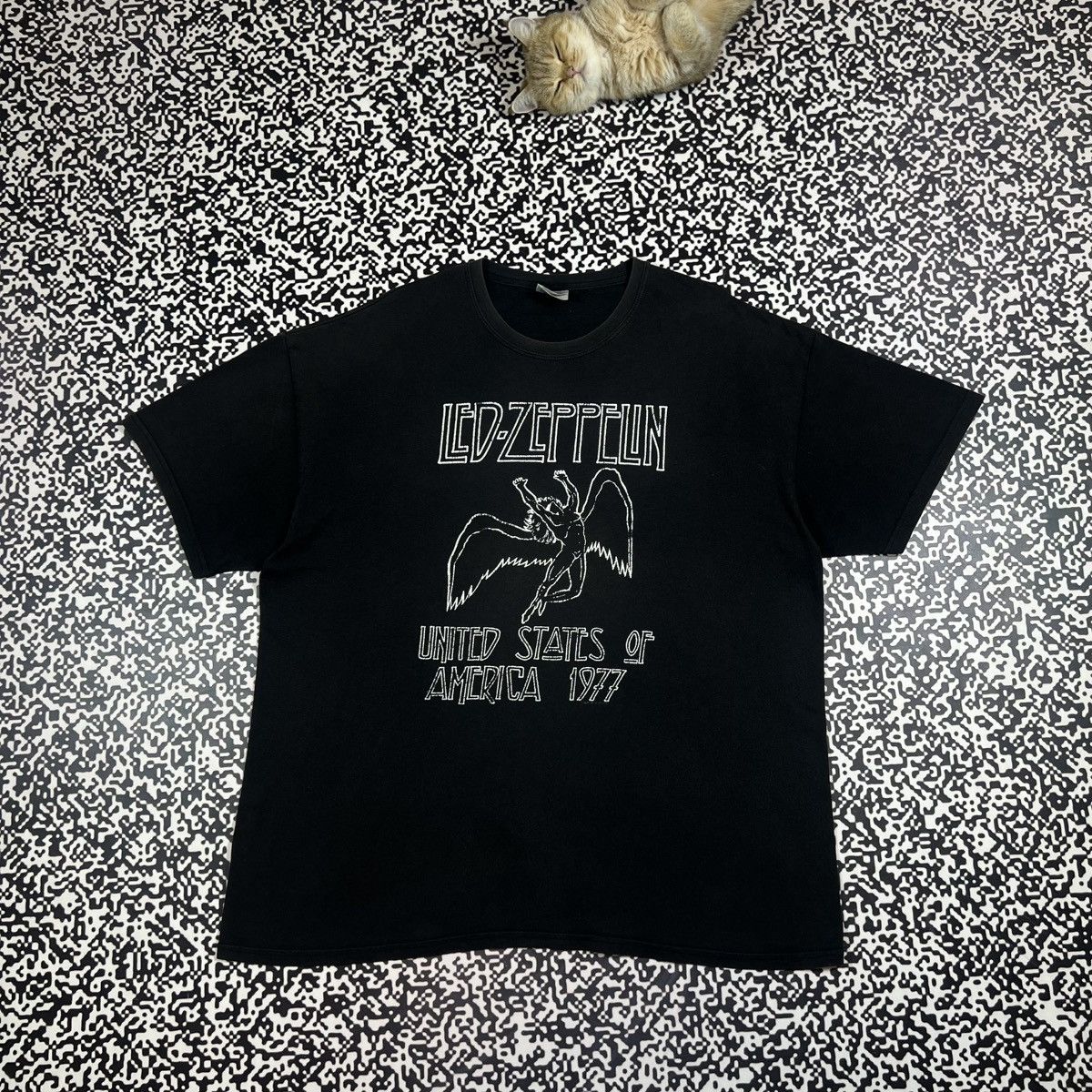 Led Zeppelin Vintage Y2k Led Zeppelin Band Rock Tour T Shirt Hanes Style Hoodie, Sweatshirt | PodTeesHub.com