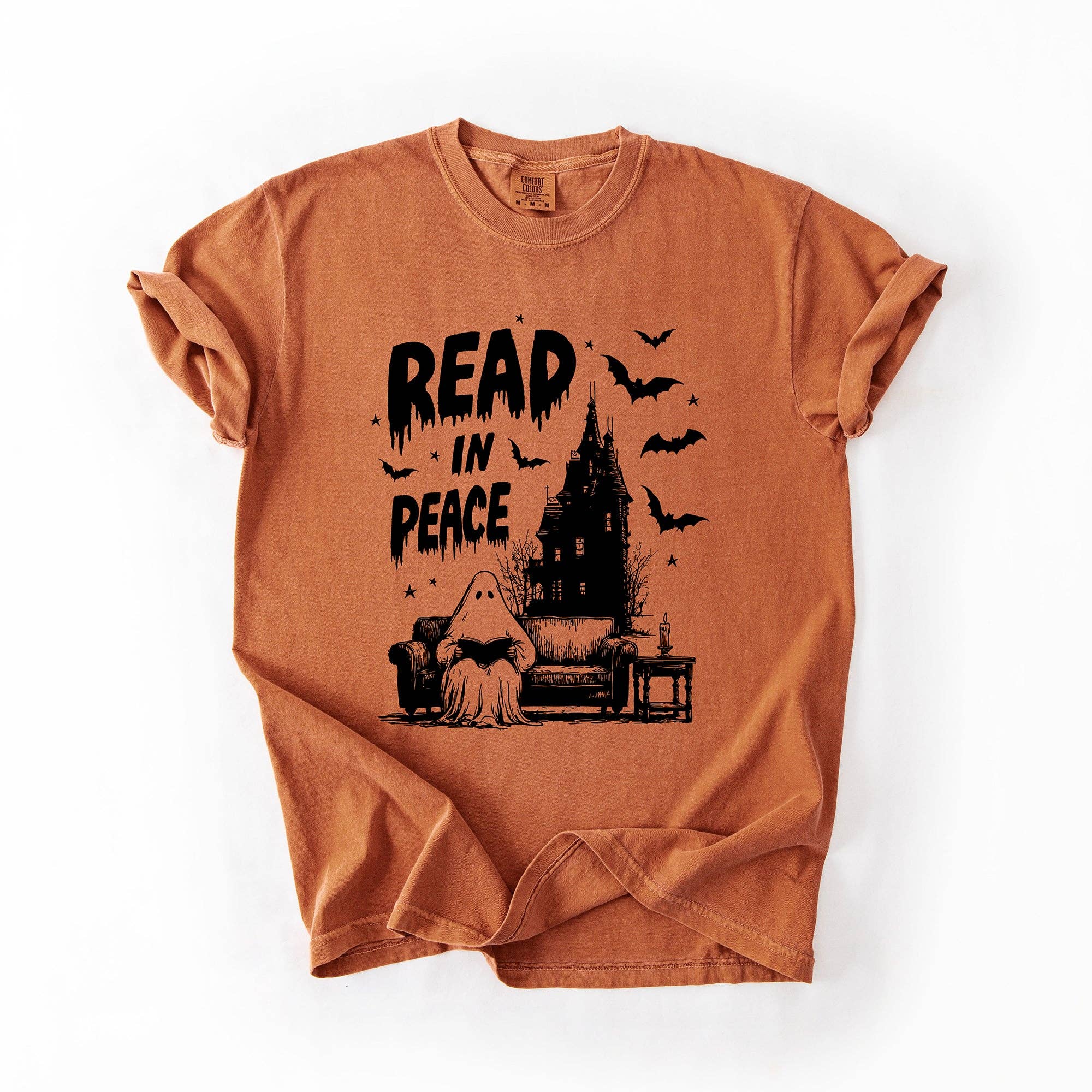Read in Peace, Halloween Bookish, Library, Booktok T-Shirt Hoodie, Sweatshirt | PodTeesHub.com