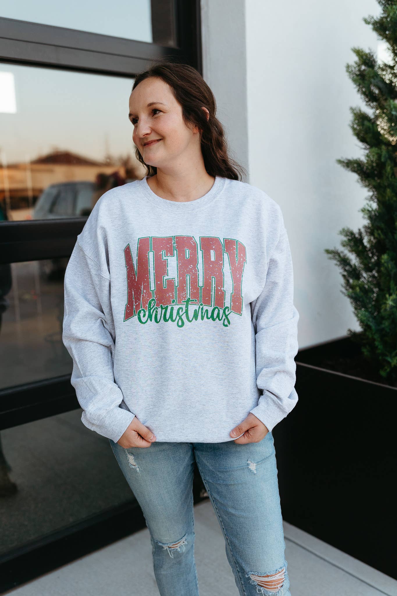 Merry Christmas Sweatshirt - Christmas Graphic Sweatshirt T-Shirts, Hoodie | PodTeesHub.com