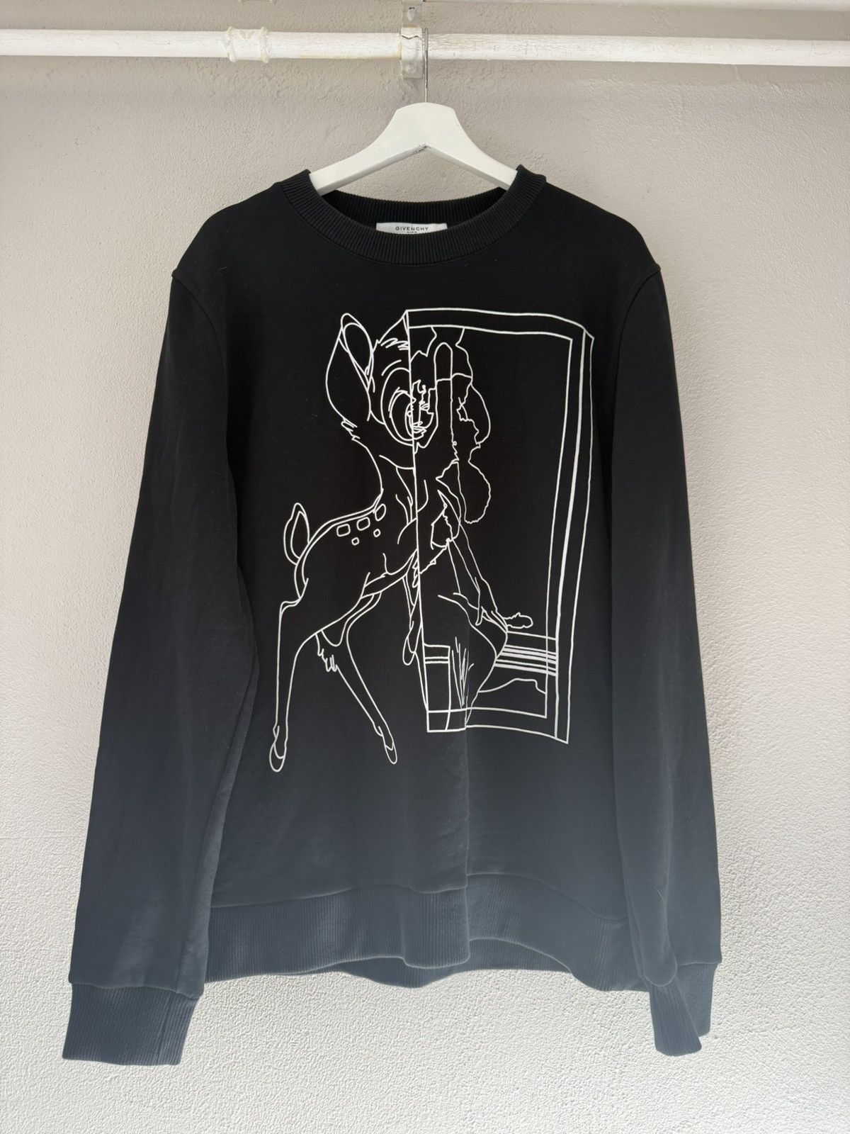 Givenchy Riccardo Tisci Era Bambi Line Art Graphic Sweatshirt T-Shirts, Hoodie | PodTeesHub.com