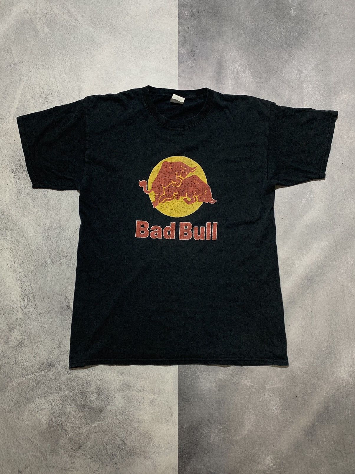 Vintage Y2k Bad Bull Sun Faded Streetwear Size L T-Shirts, Hoodie, Sweatshirt