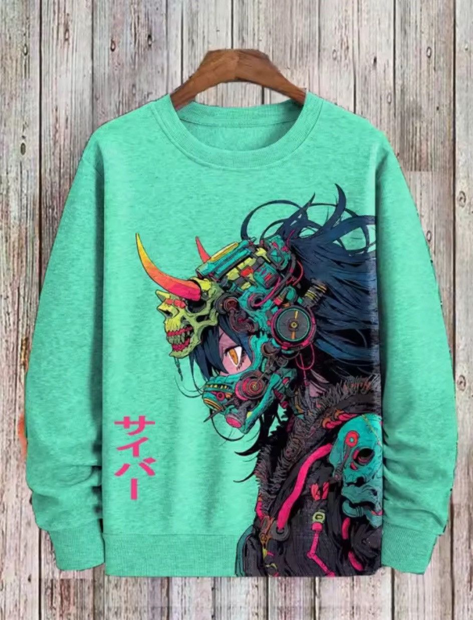 Japanese Brand Samurai Graphic Sweatshirt Japanese Ink Design New Poly T-Shirts, Hoodie | PodTeesHub.com