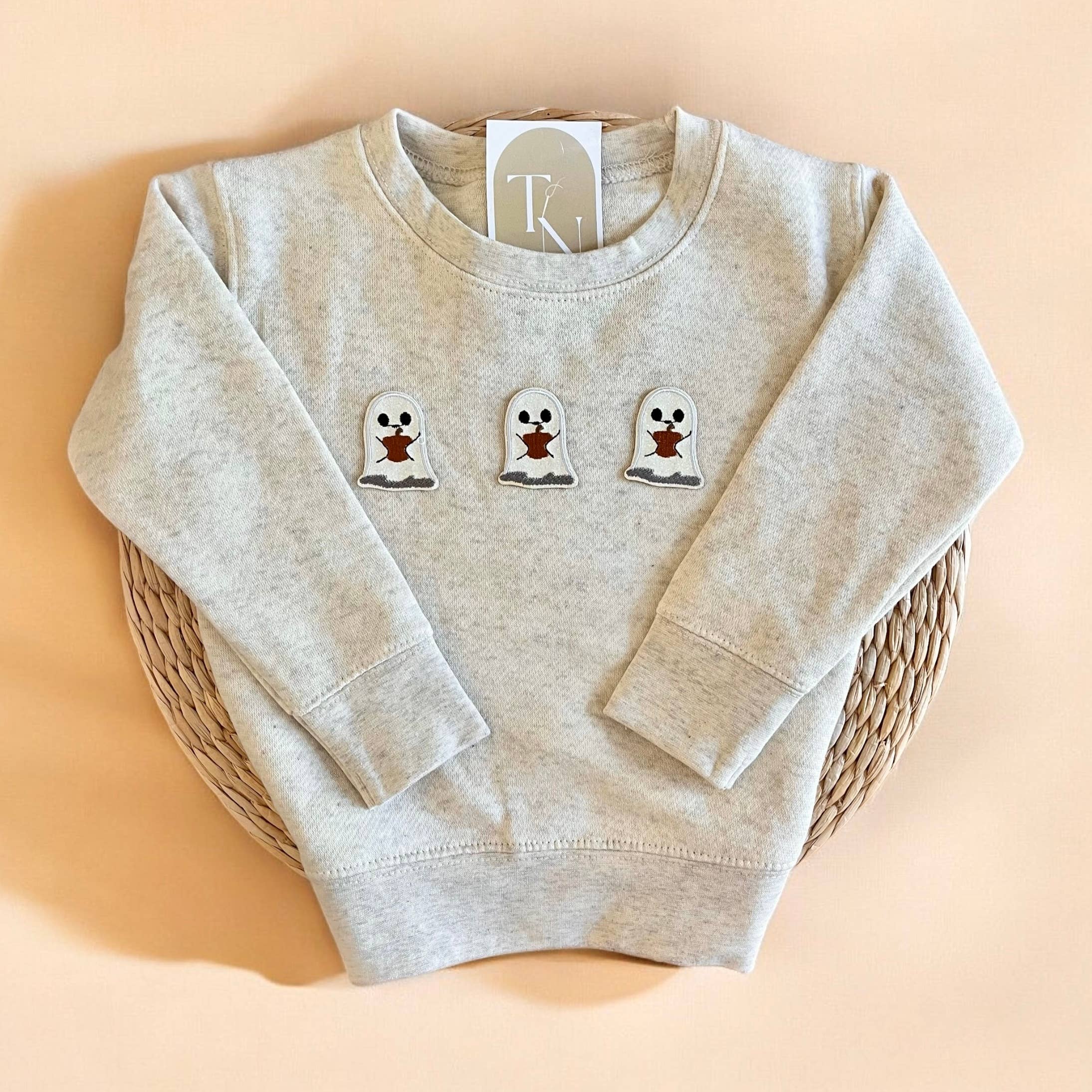 Toddler Ghost Halloween Sweatshirt T-Shirts, Hoodie | PodTeesHub.com
