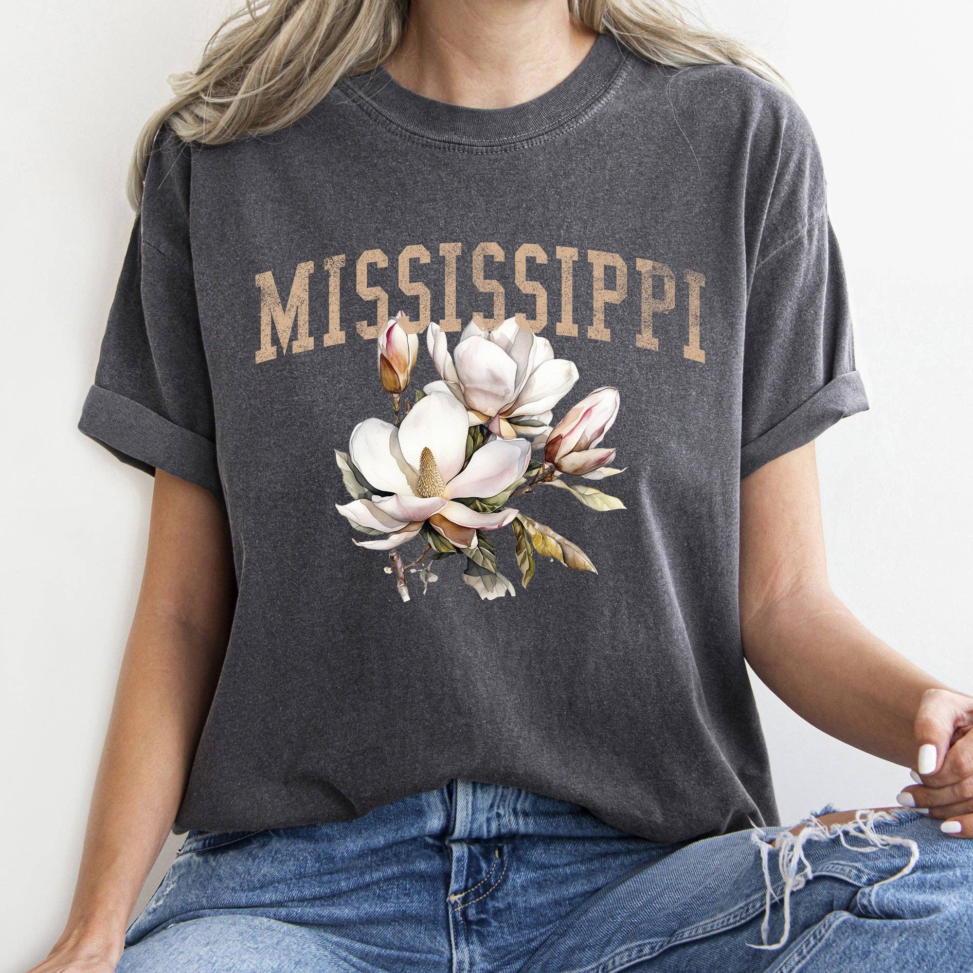 Mississippi State Flower T-Shirt Hoodie, Sweatshirt | PodTeesHub.com