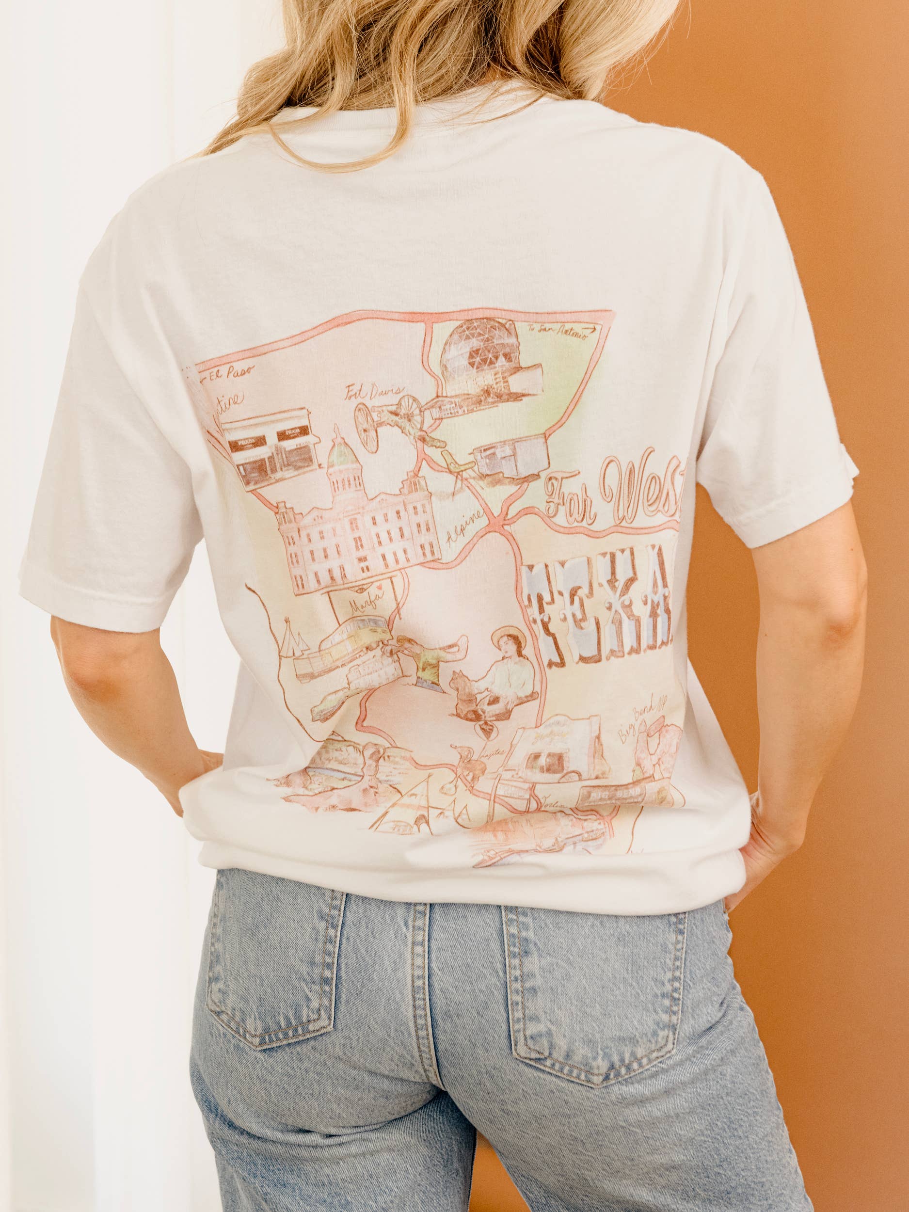 Far West Texas White Comfort Colors Tee Hoodie, Sweatshirt | PodTeesHub.com