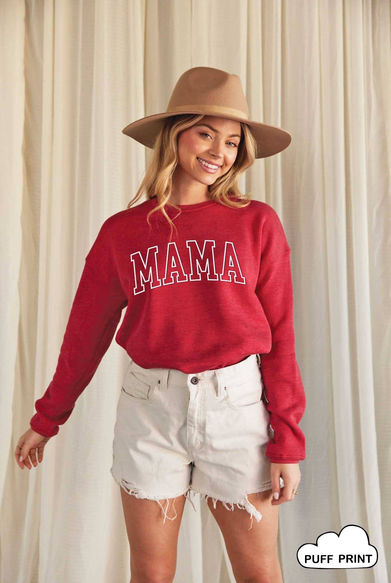 Mama Puff Print Graphic Sweatshirt T-Shirts, Hoodie | PodTeesHub.com