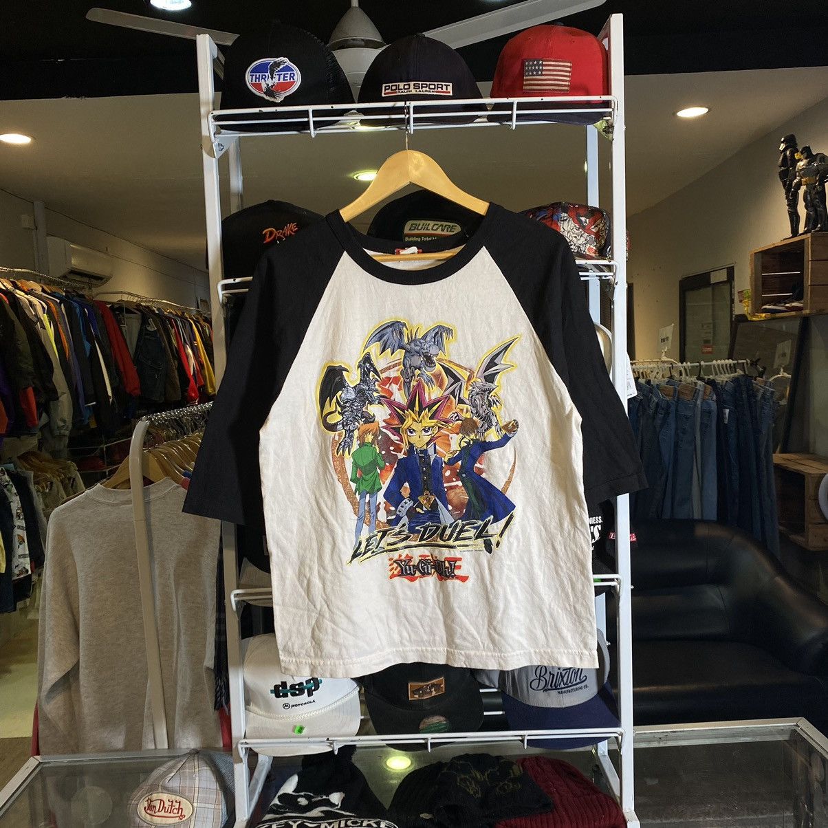 Japanese Brand X Vintage Vintage 1996 Yugioh Let S Duel 3quarter T Shirts Hoodie, Sweatshirt | PodTeesHub.com