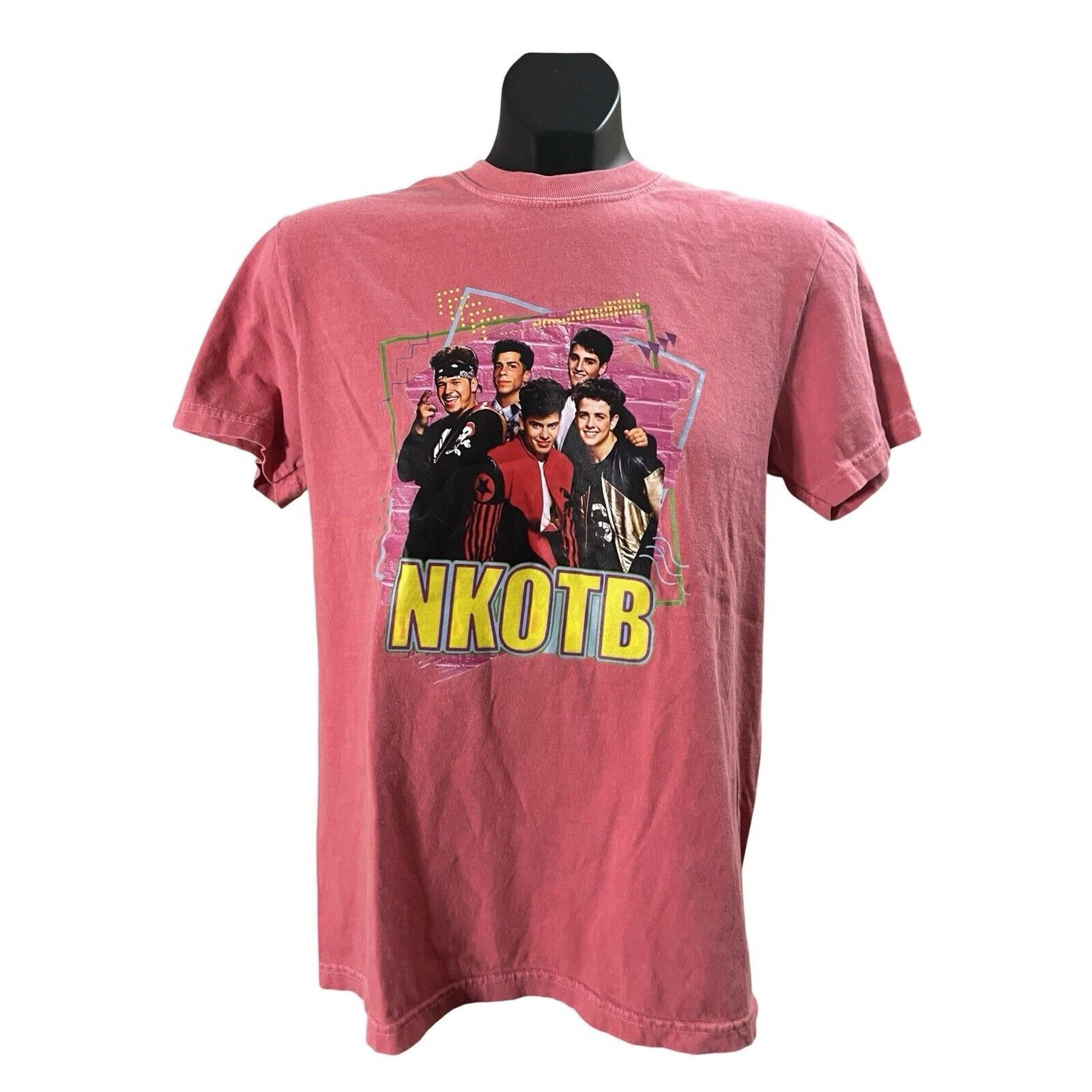 Comfort Colors Nkotb Small Red New Kids On The Block Band Tee 80s Pop Music Hoodie, Sweatshirt | PodTeesHub.com