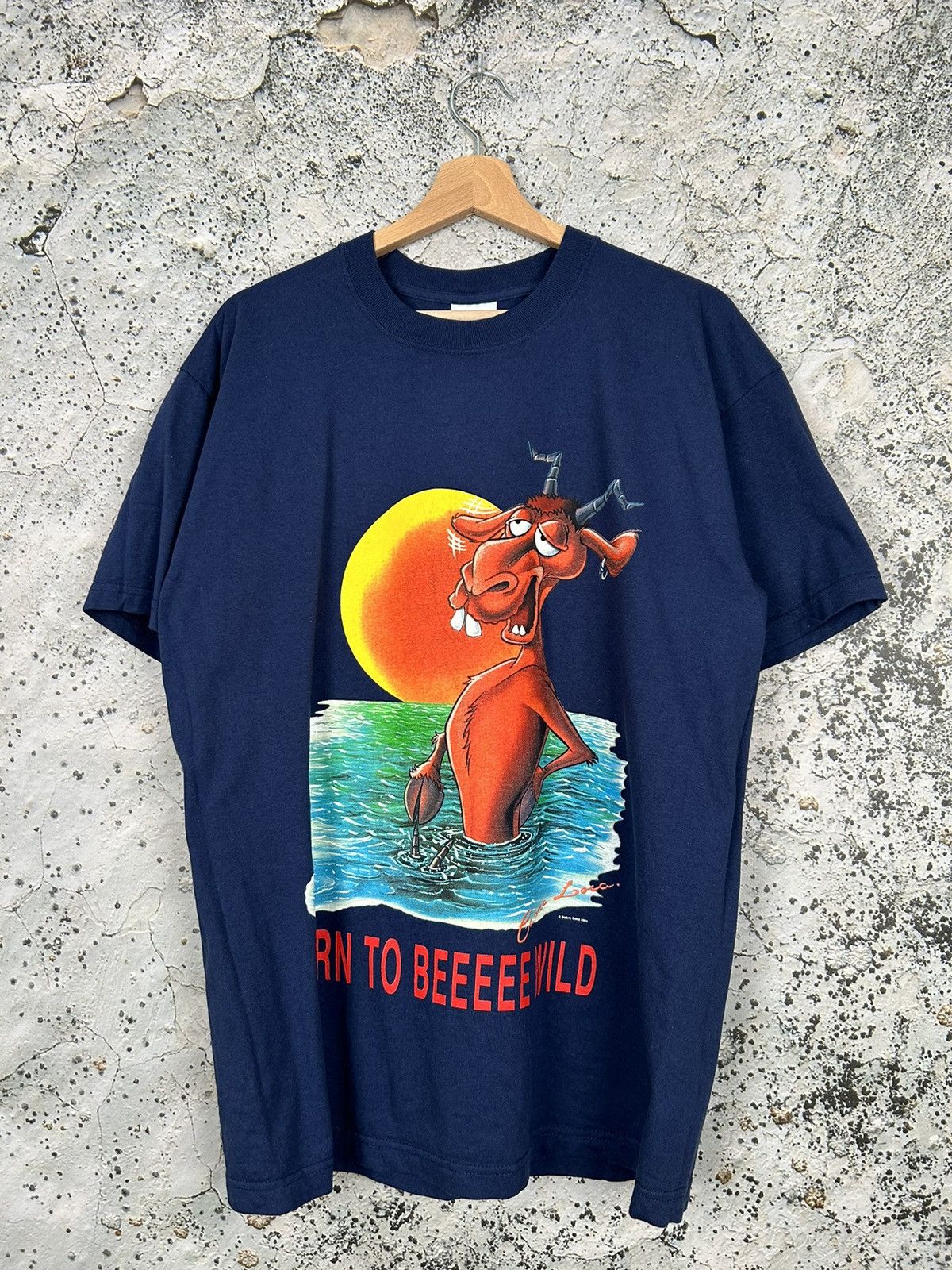 Vintage Graphic Tee Born Tu Be Wild Humor Hype Rare Hoodie, Sweatshirt | PodTeesHub.com
