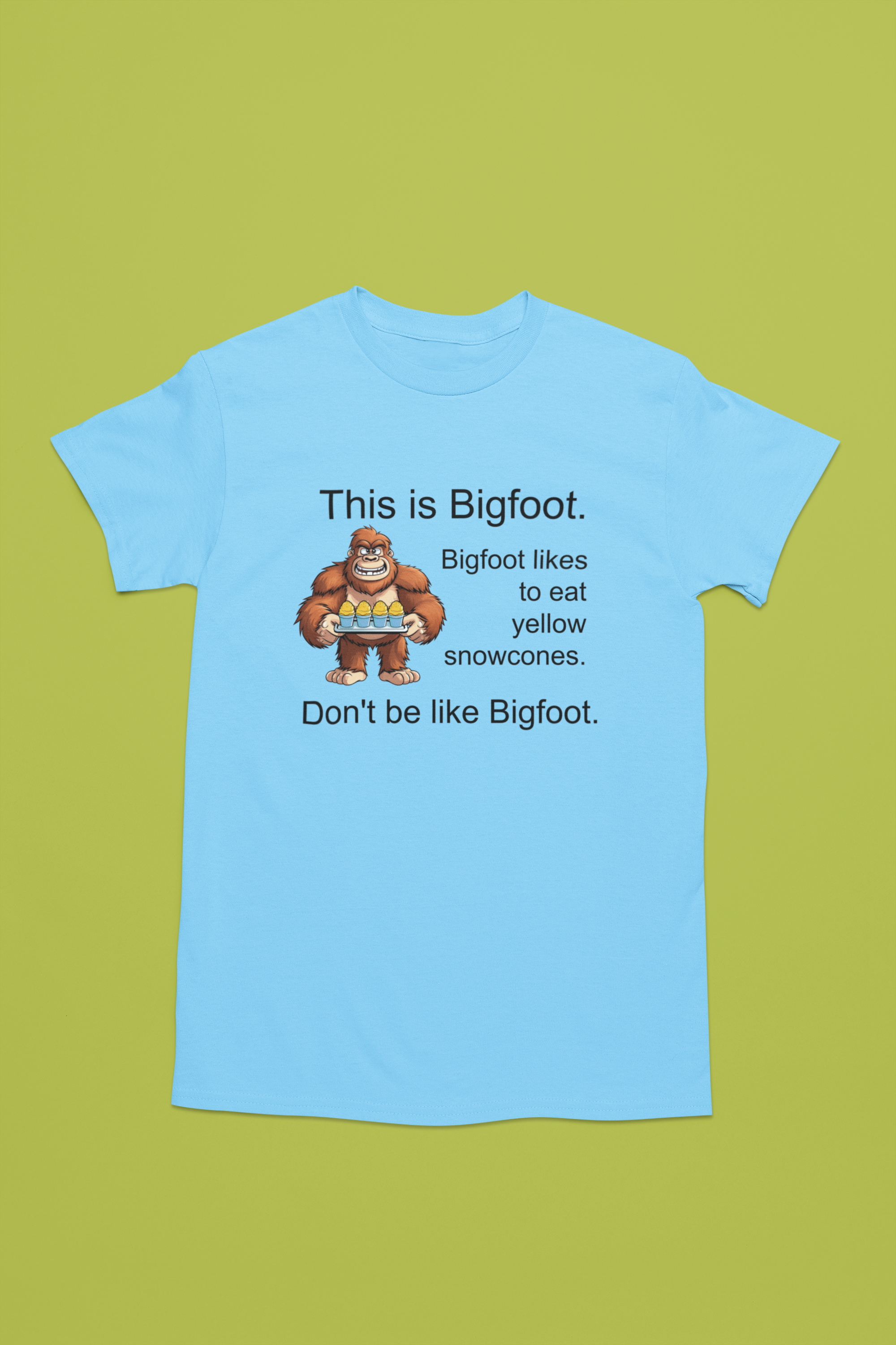 This Is Bigfoot T-Shirt (Light Blue) Hoodie, Sweatshirt | PodTeesHub.com