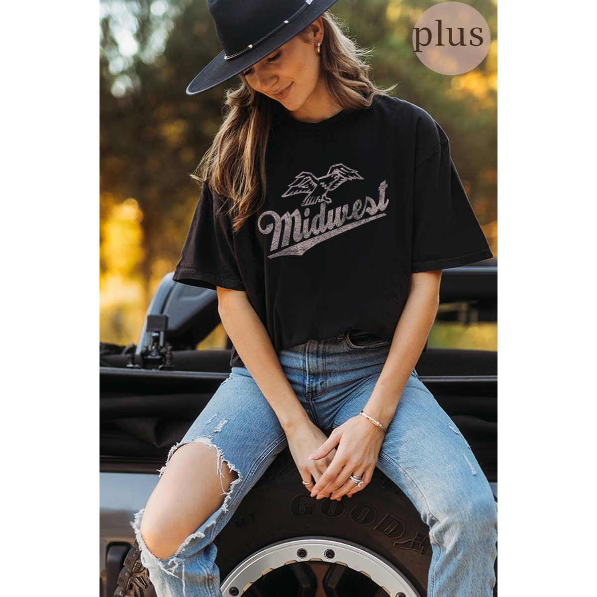 Midwest Vintage Graphic Plus Tee Hoodie, Sweatshirt | PodTeesHub.com