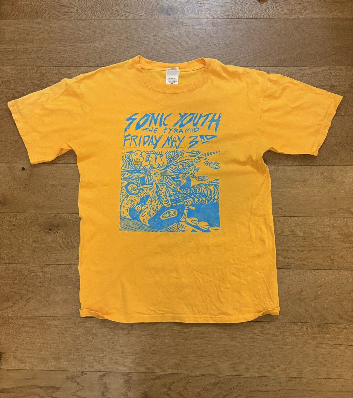 Band Tees Sonic Youth Vintage 00s Live At The Pyramid Anvil Tee Hoodie, Sweatshirt | PodTeesHub.com