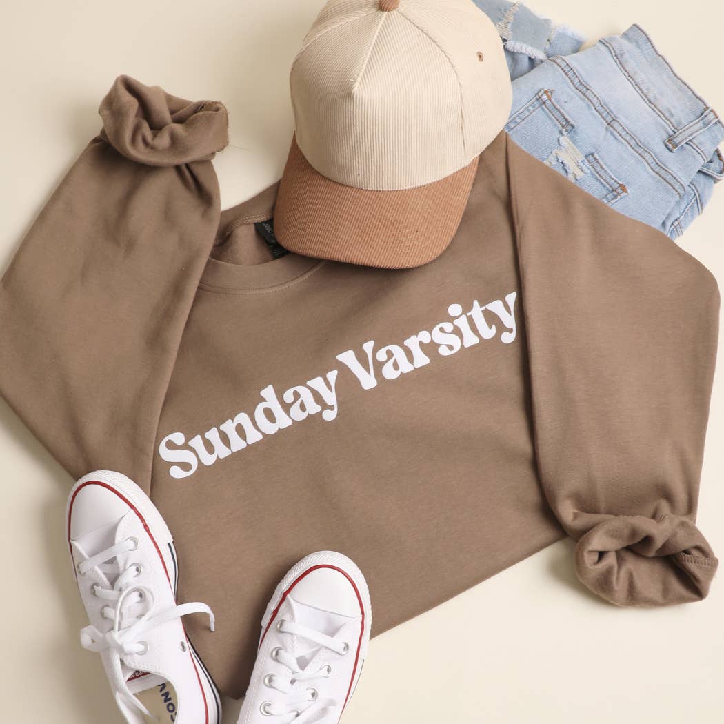 Sunday Varsity Crewneck Midweight Sweatshirt T-Shirts, Hoodie | PodTeesHub.com